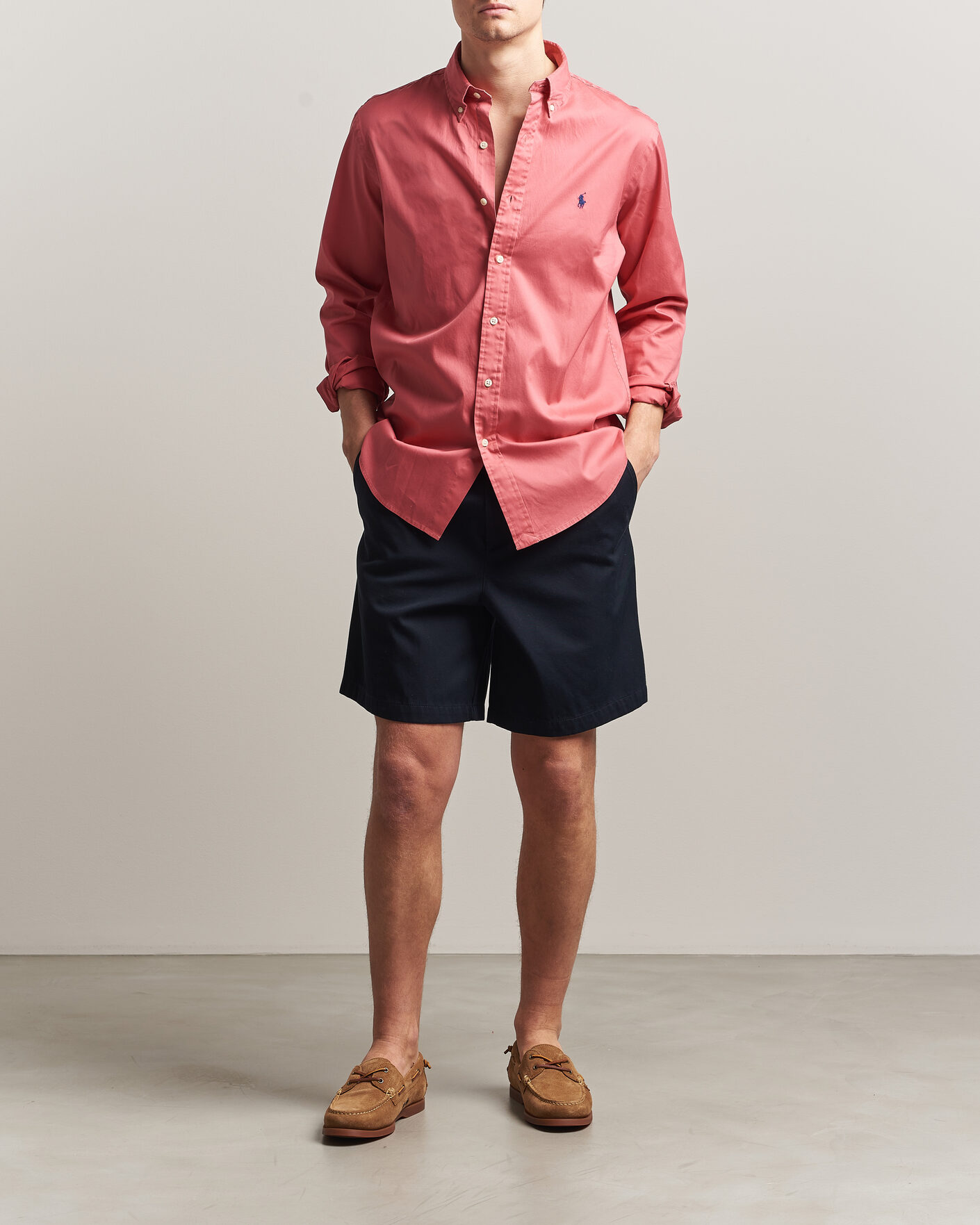 Herren | Hemden | Polo Ralph Lauren | Custom Fit Garment Twill Shirt Adirondack Berry