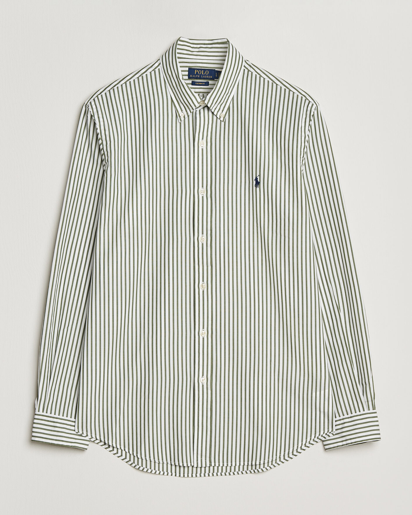Herren | Hemden | Polo Ralph Lauren | Custom Fit Poplin Striped Shirt Garden Trail