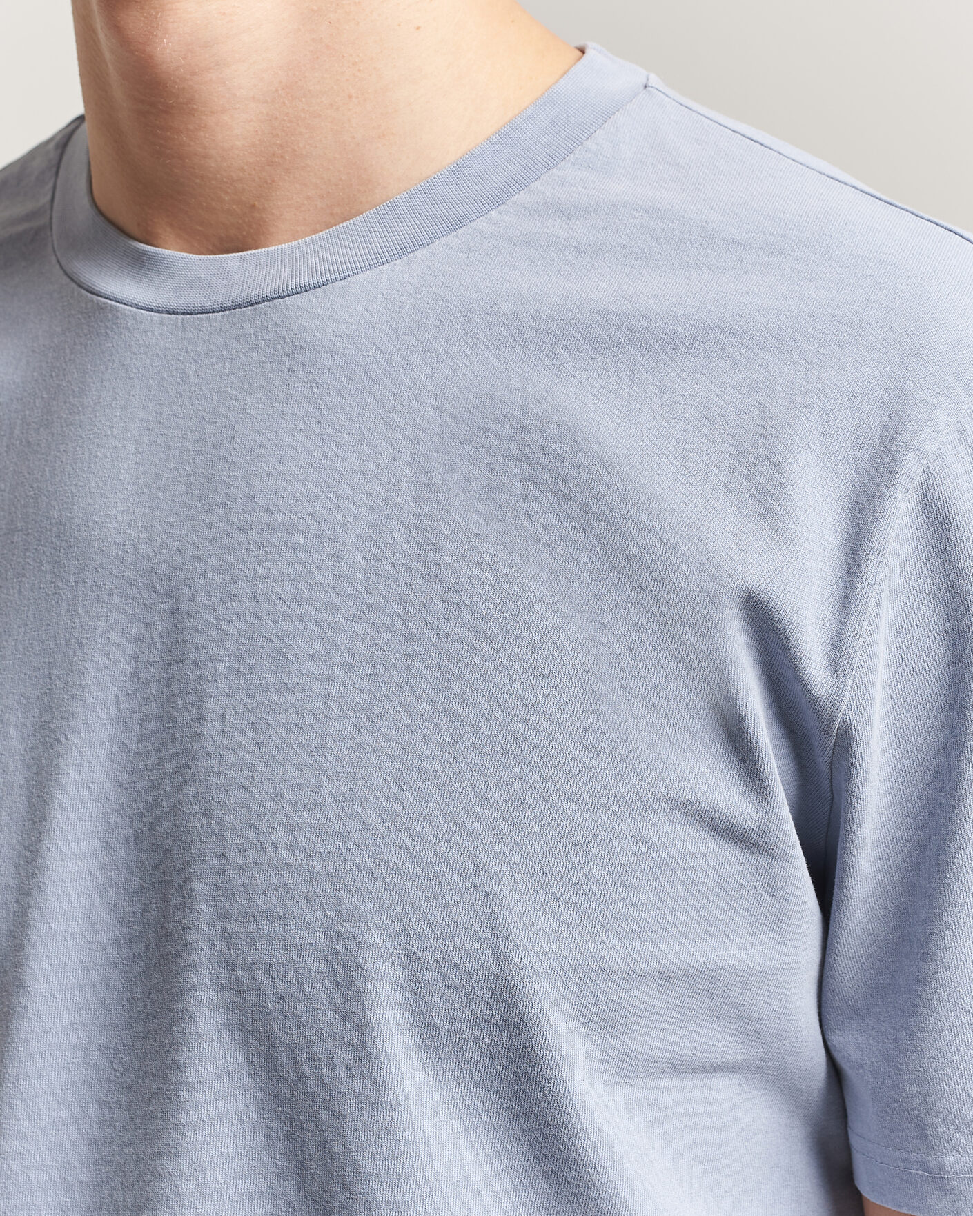 Herren | T-Shirts | A.P.C. | Printed Crew Neck T-Shirt Light Blue