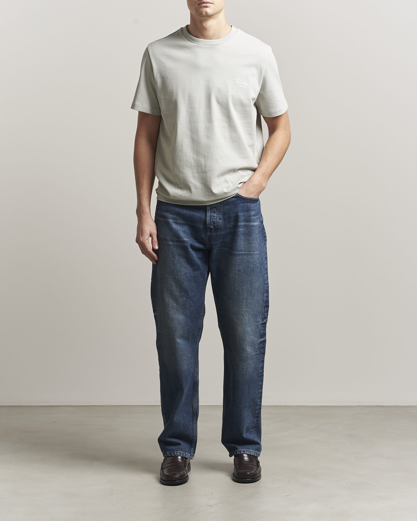Herren | T-Shirts | A.P.C. | Rue Madame T-Shirt Light Green