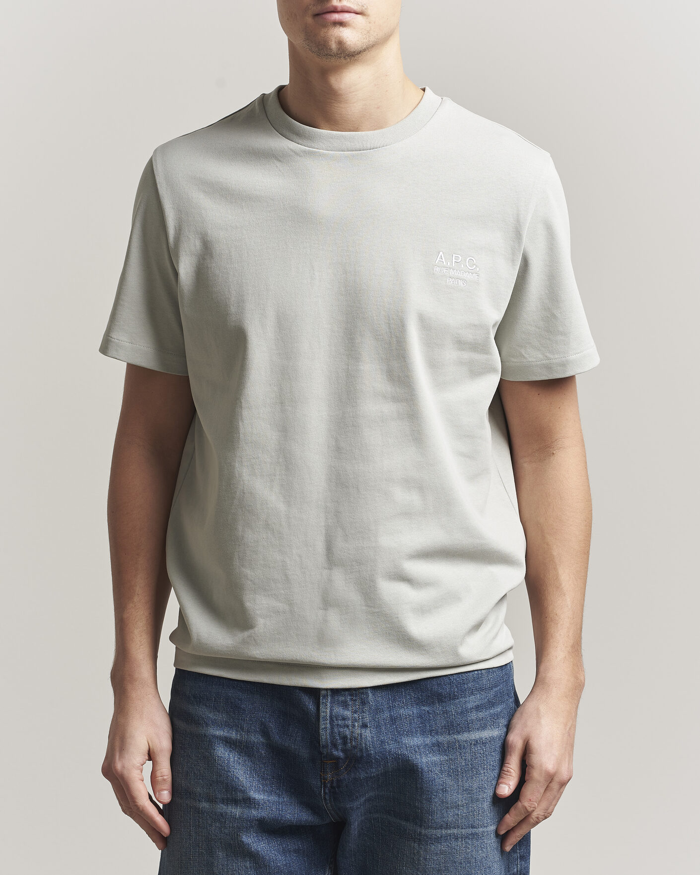 Herren | T-Shirts | A.P.C. | Rue Madame T-Shirt Light Green