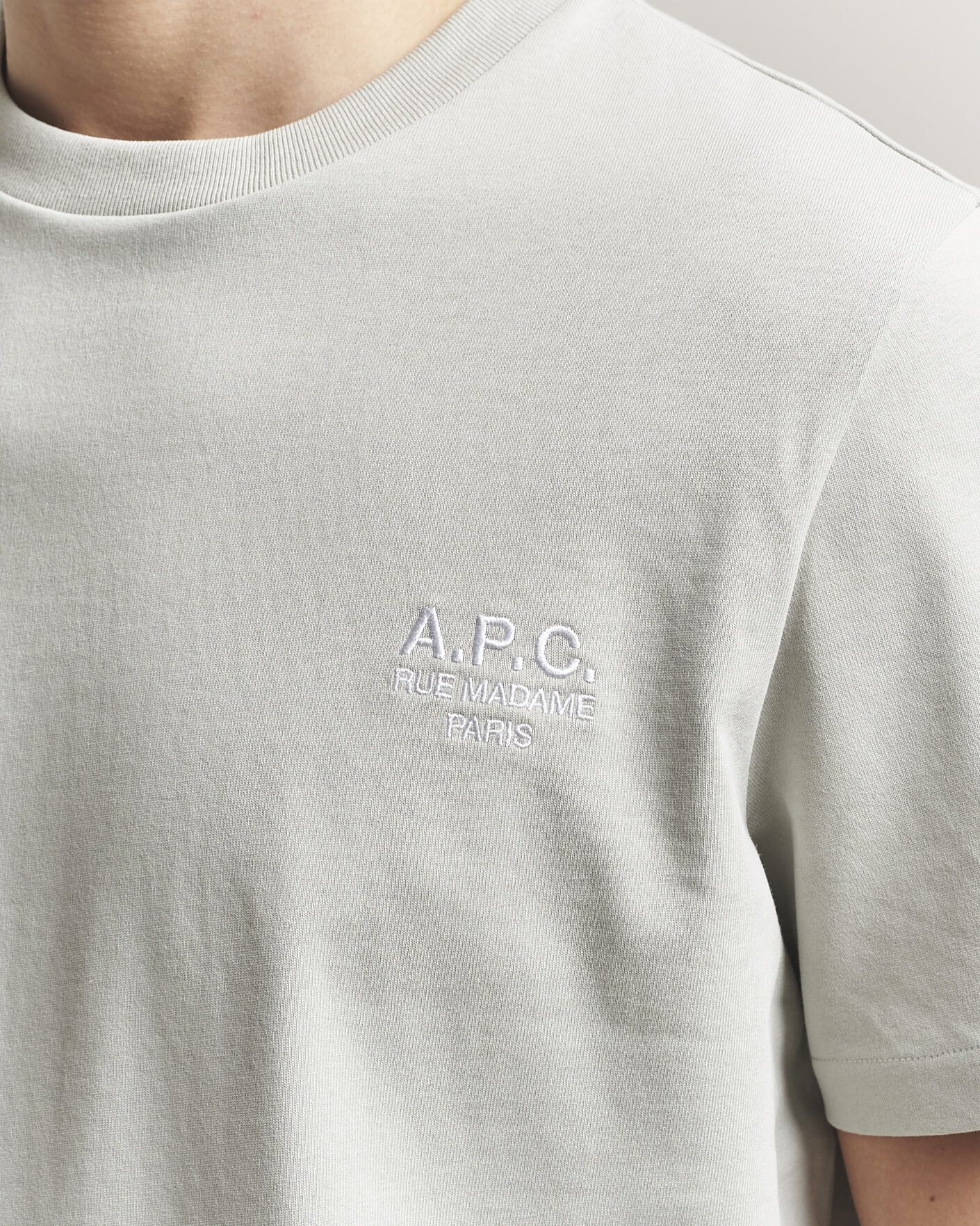 Herren | T-Shirts | A.P.C. | Rue Madame T-Shirt Light Green