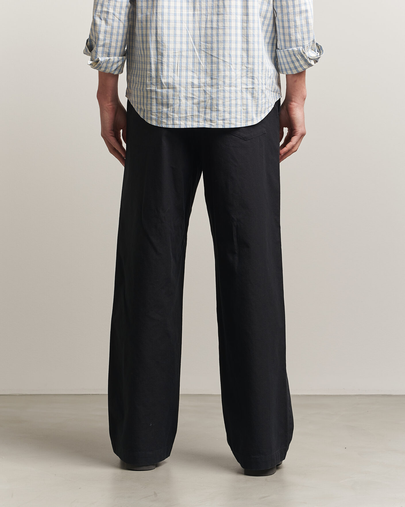 Herren | Hosen | A.P.C. | Lou Cotton/Linen Drawstring Trousers Faded Black