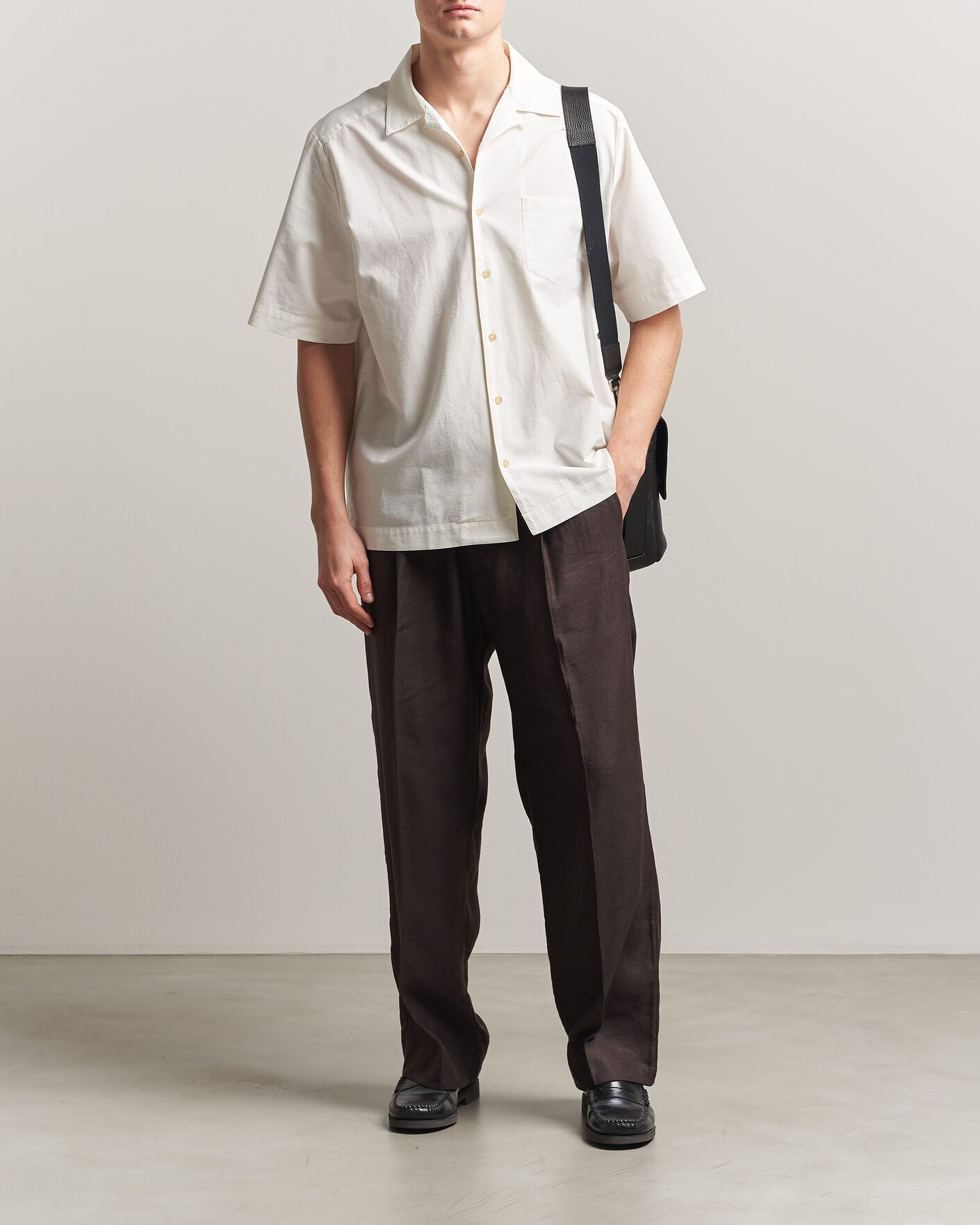 Herren | Hemden | A.P.C. | Jude Cotton/Linen Short Sleeve Shirt White