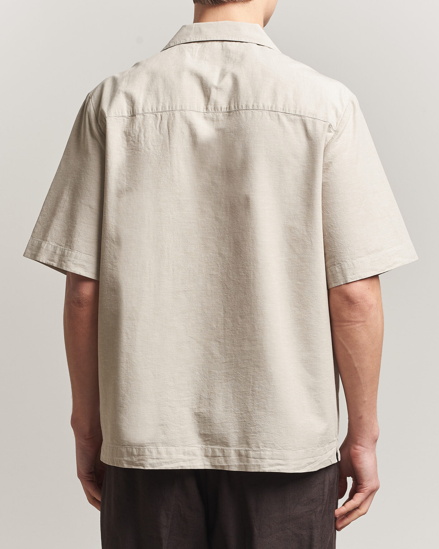 Herren | Hemden | A.P.C. | Jude Cotton/Linen Short Sleeve Shirt Sage Green
