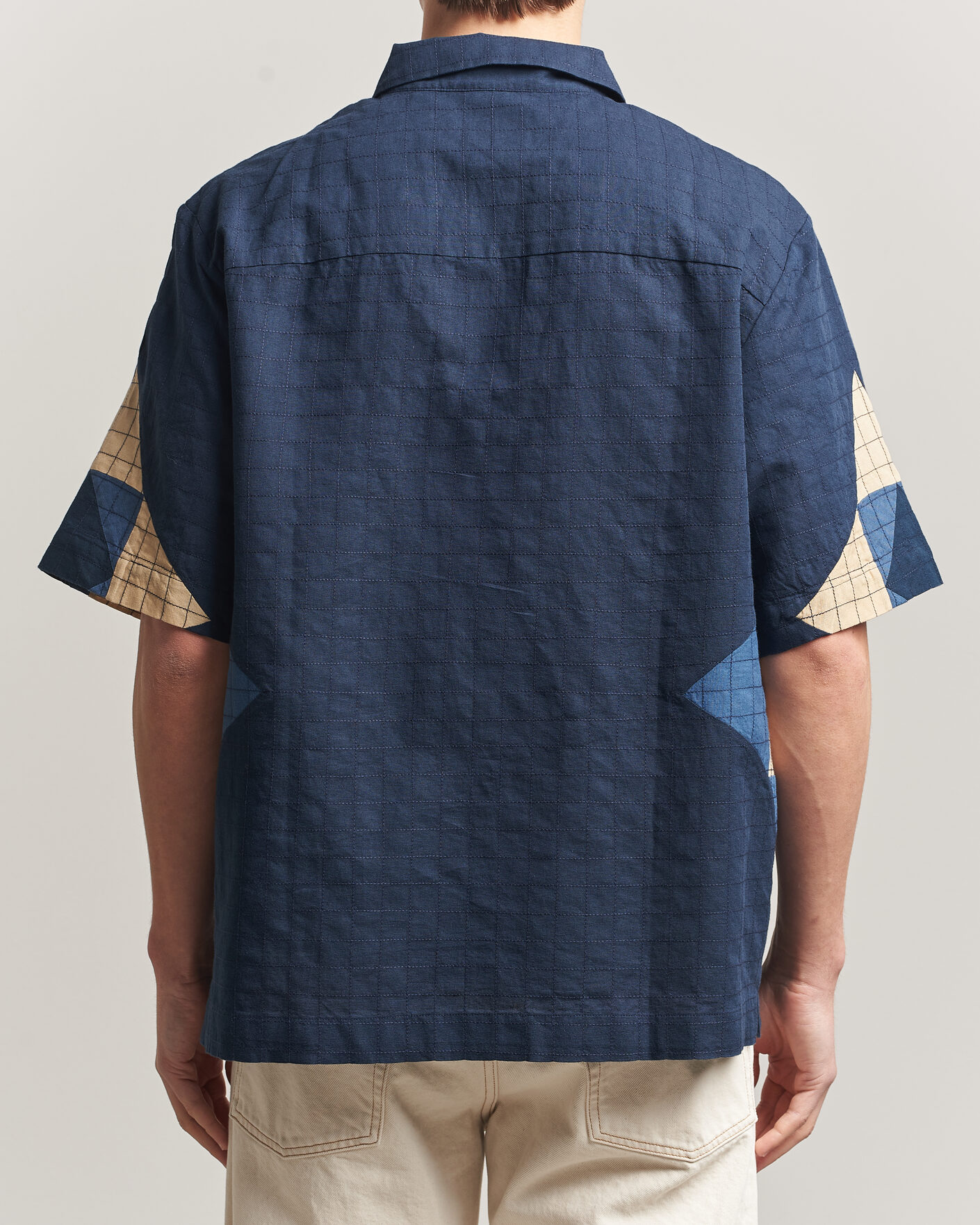 Herren | Hemden | A.P.C. | Patchwork Short Sleeve Indigo