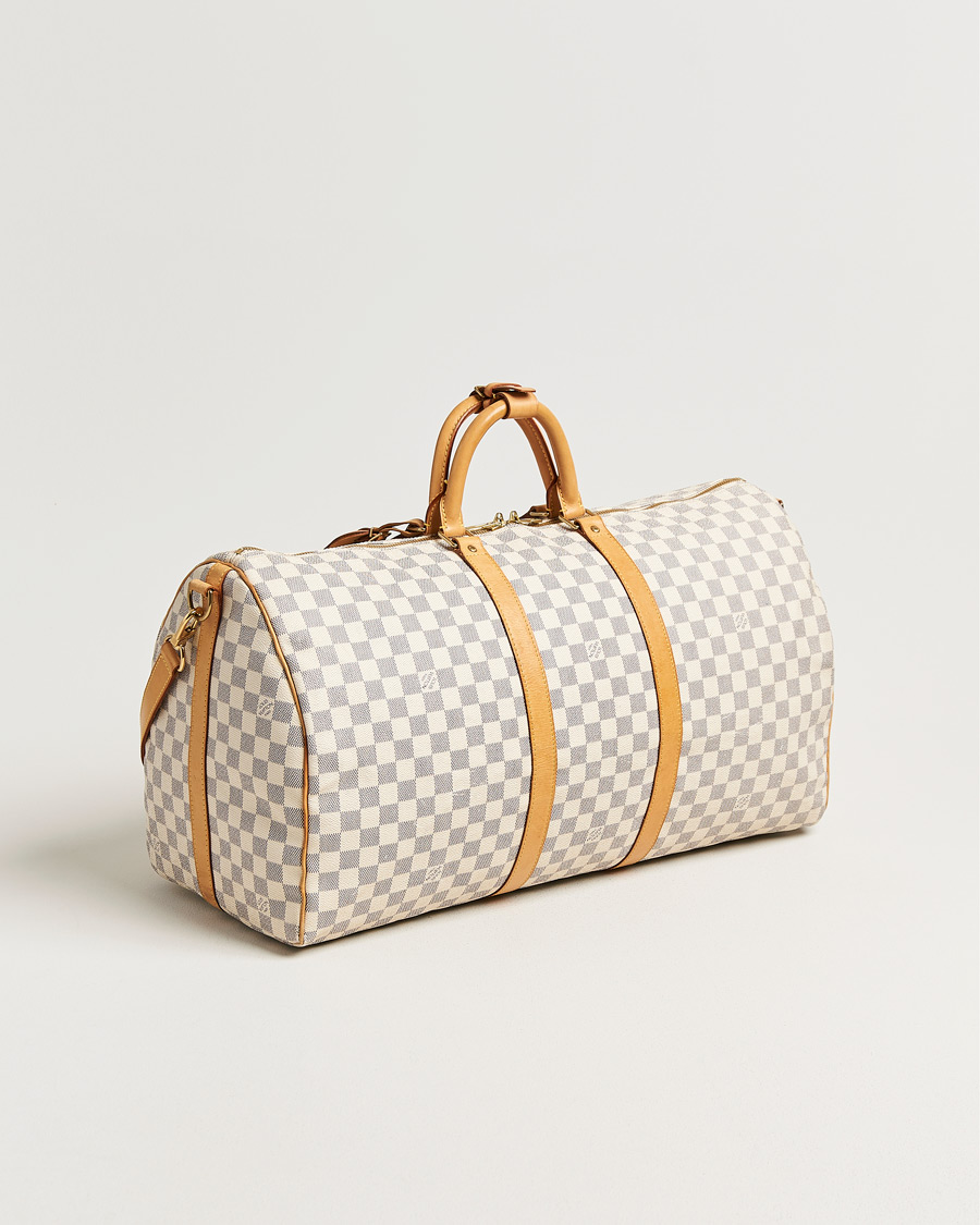 Herren | Pre-Owned & Vintage Bags | Louis Vuitton Pre-Owned | Keepall Bandouliére Damier Azur