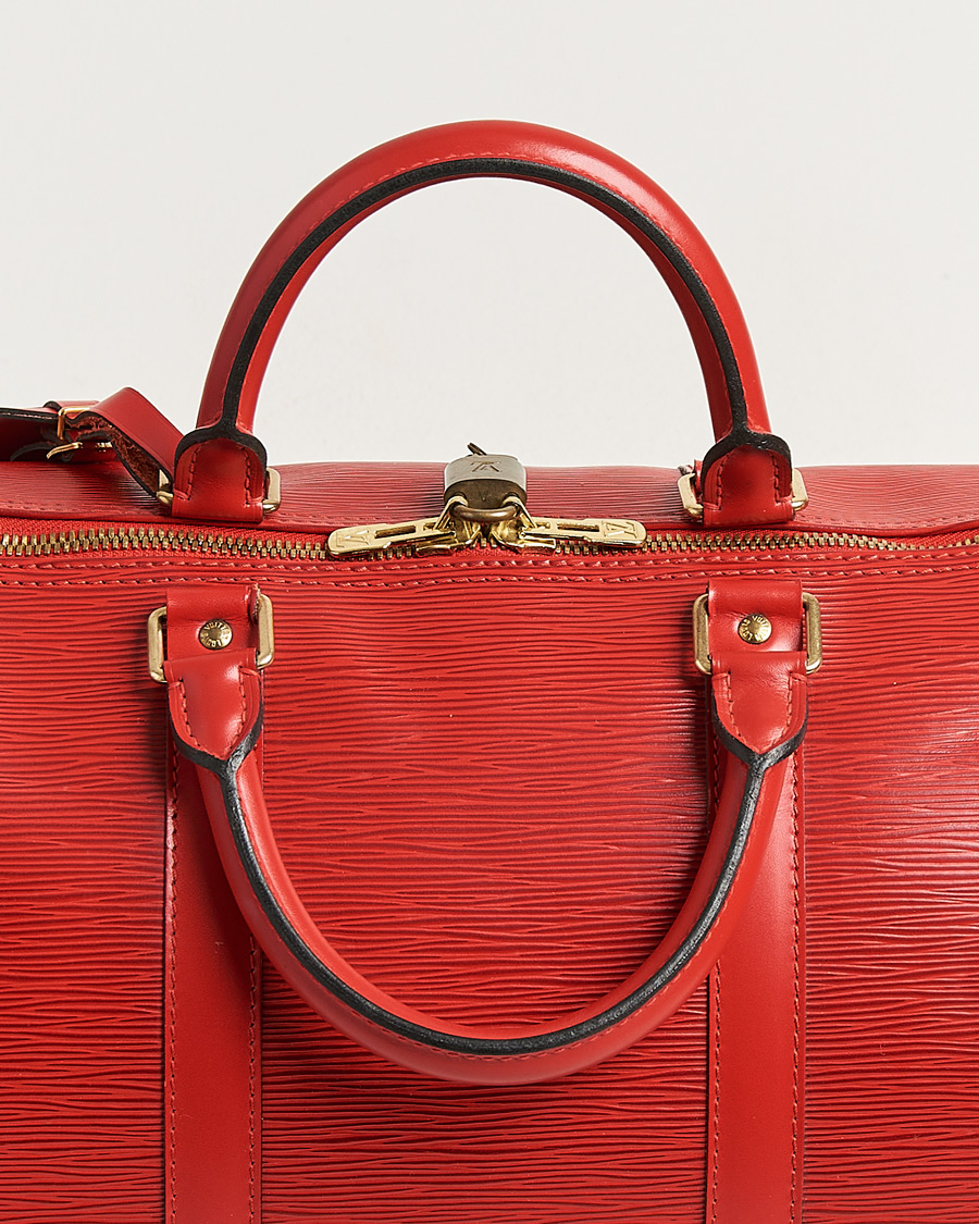 Herren | Pre-Owned & Vintage Bags | Louis Vuitton Pre-Owned | Keepall 50 Epi Leather Red