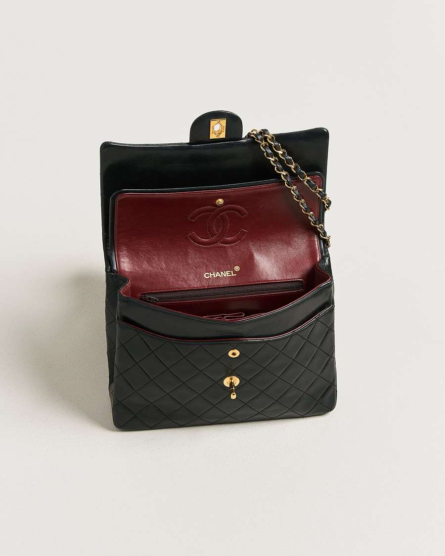 Herren | Pre-Owned & Vintage Bags | Chanel Pre-Owned | Single Flap Bag Lambskin Black