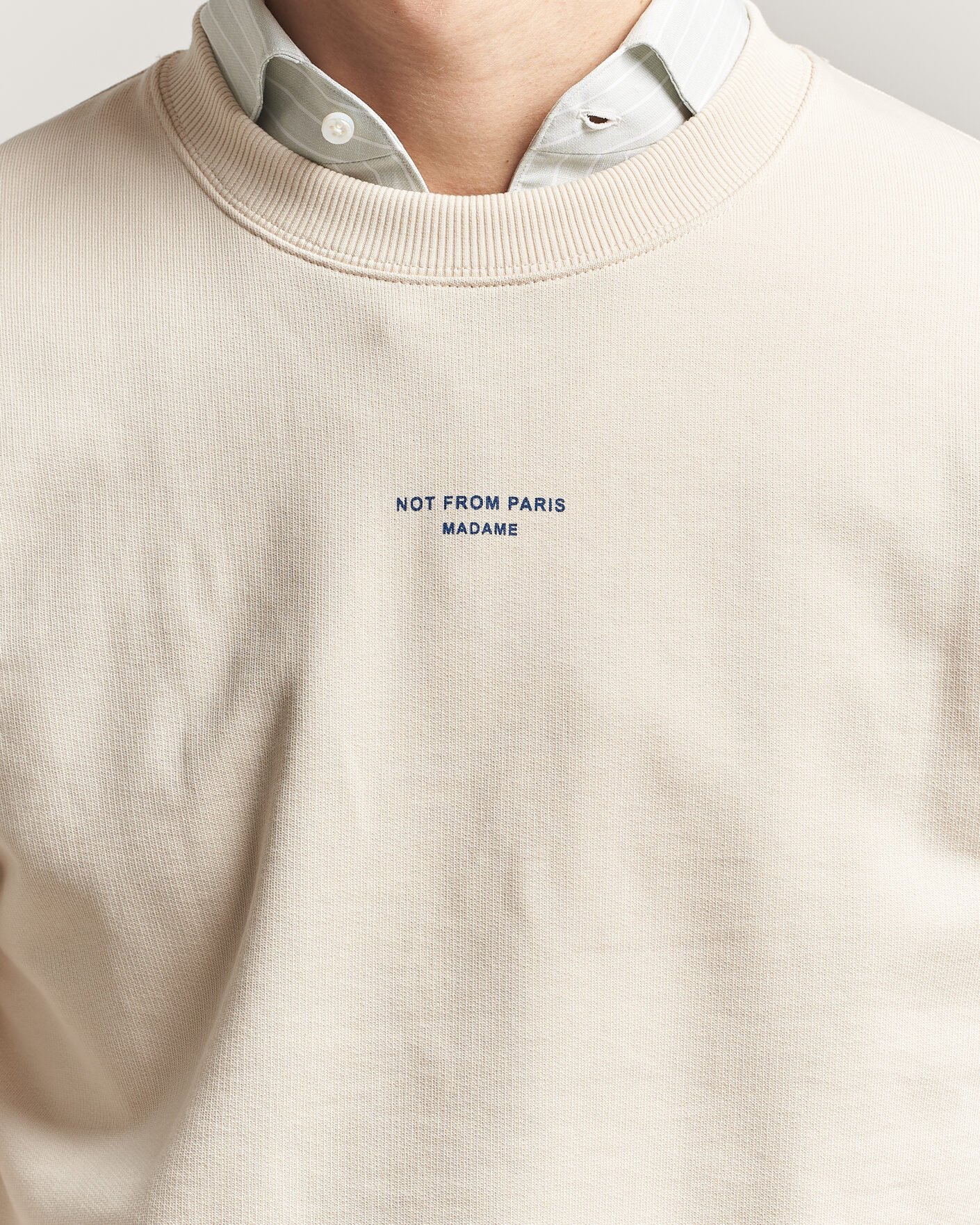 Herren | Pullover | Drôle de Monsieur | Classic Slogan Sweatshirt Sand