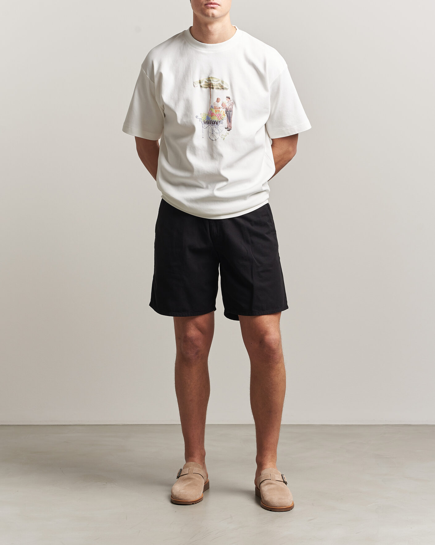 Herren | T-Shirts | Drôle de Monsieur | Fleuriste T-Shirt Off White