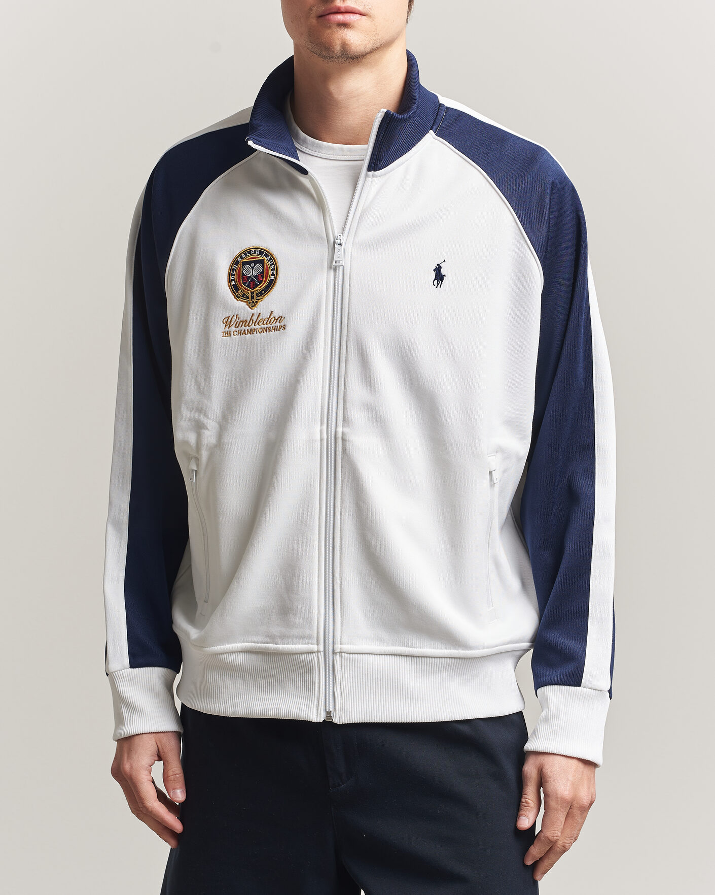 Herren | Pullover | Polo Ralph Lauren | Full Zip Pullover Ceramic White