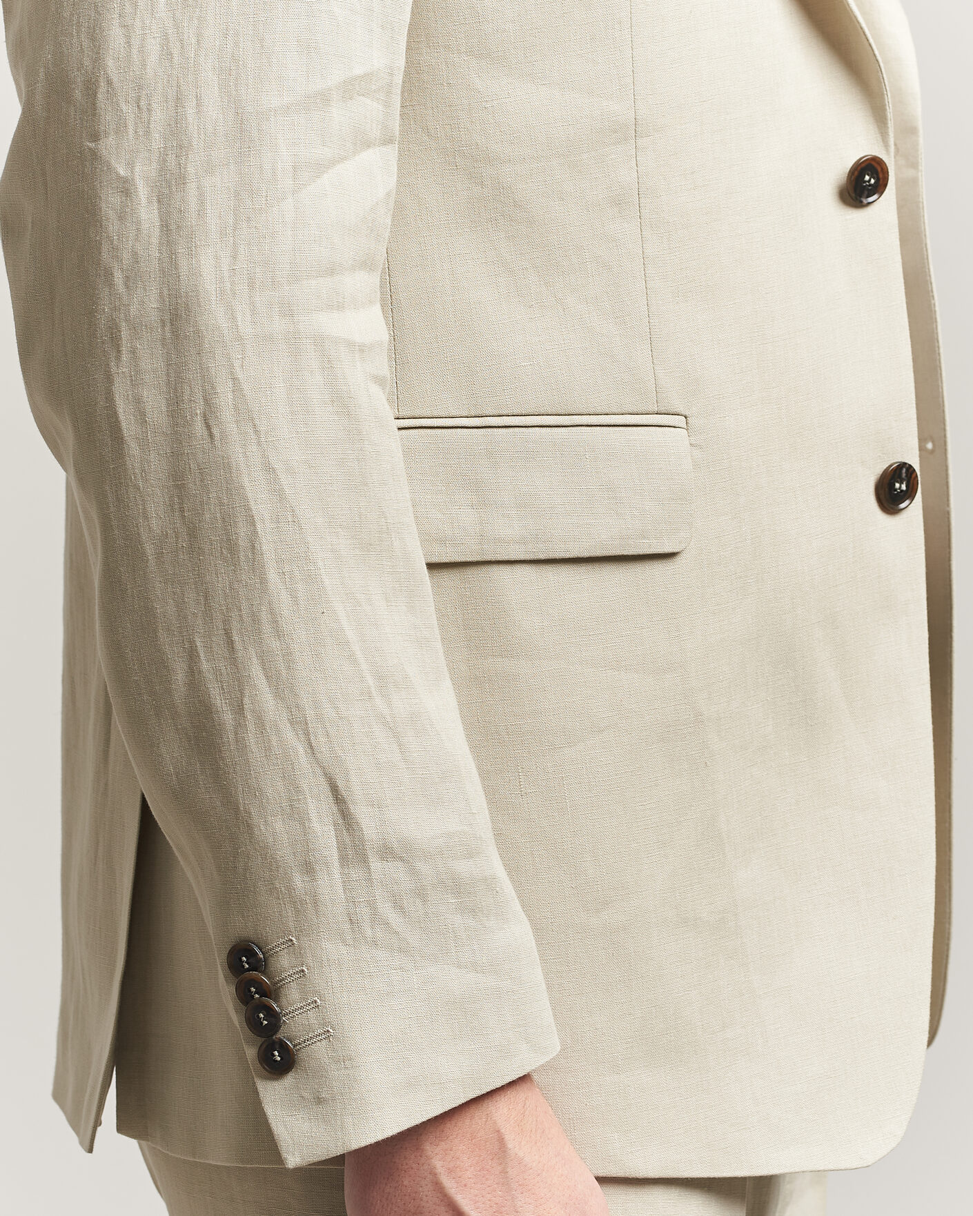 Herren | Sakkos | Tiger of Sweden | Justin Linen Suit Blazer Cream Sand