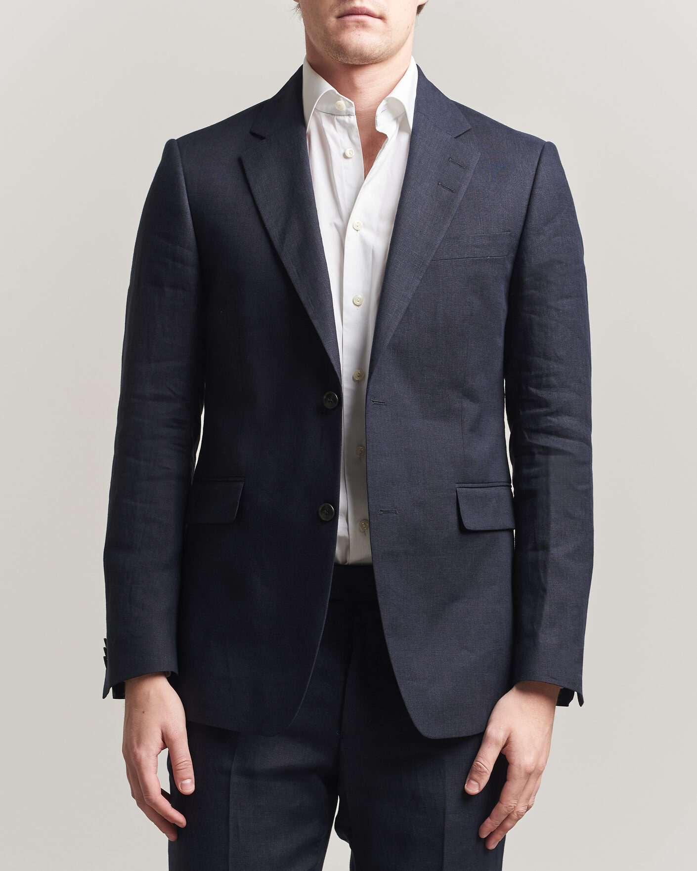 Herren | Sakkos | Tiger of Sweden | Justin Linen Suit Blazer Midnight Blue