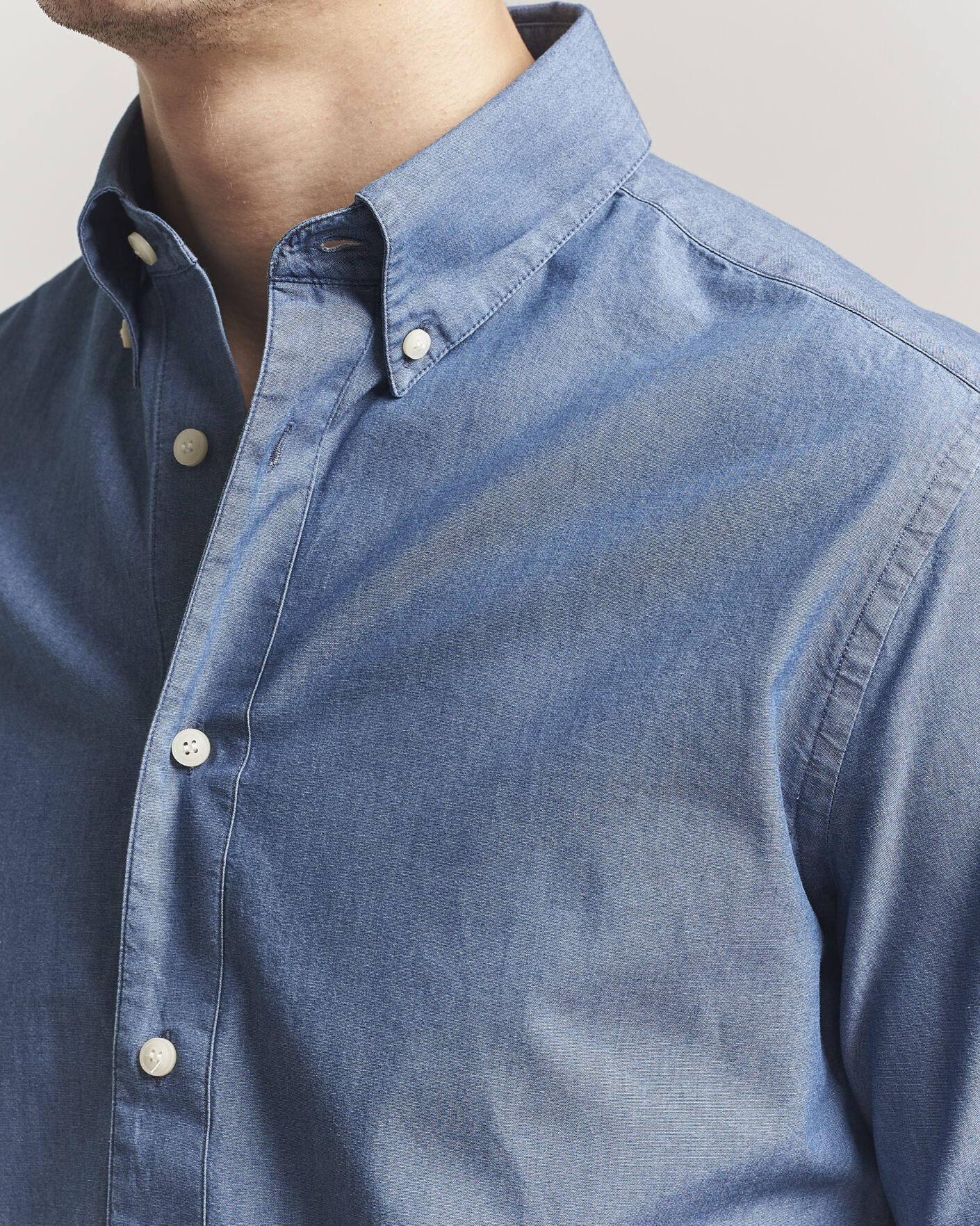 Herren | Hemden | Tiger of Sweden | Bjorn Denim Shirt Bering Sea