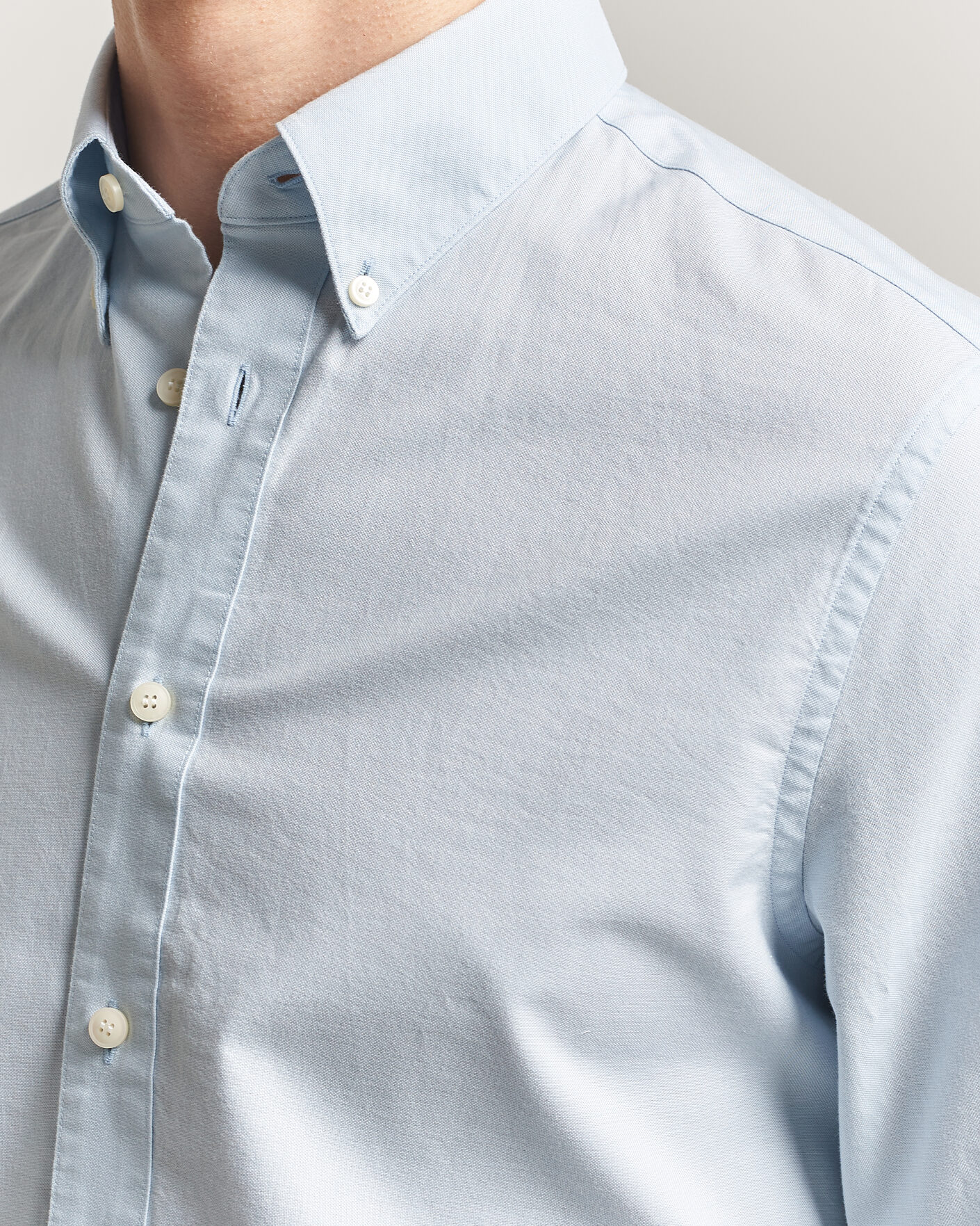 Herren | Hemden | Tiger of Sweden | Bjorn Oxford Shirt Light Blue