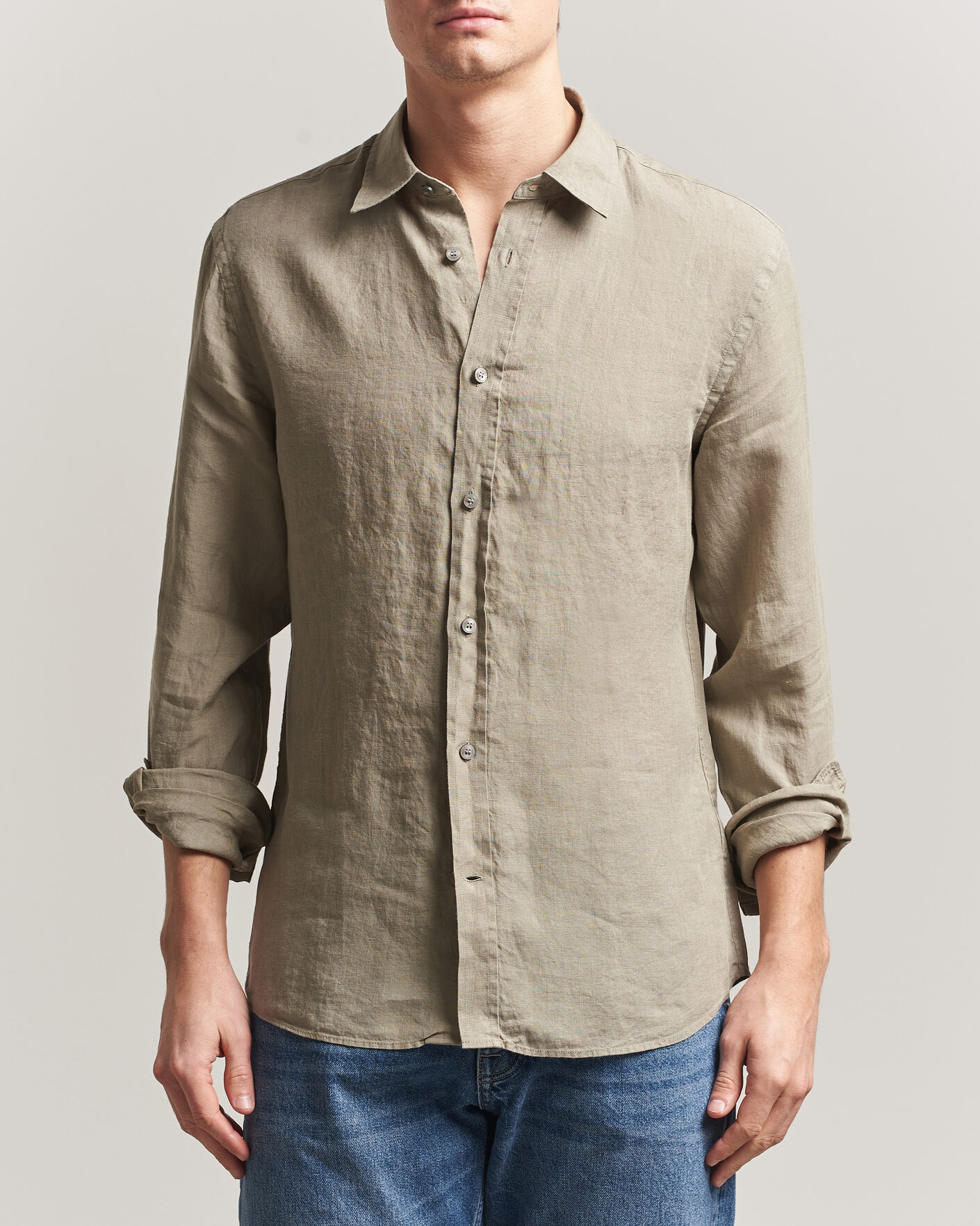 Herren | Hemden | Tiger of Sweden | Spenser Linen Shirt Mole
