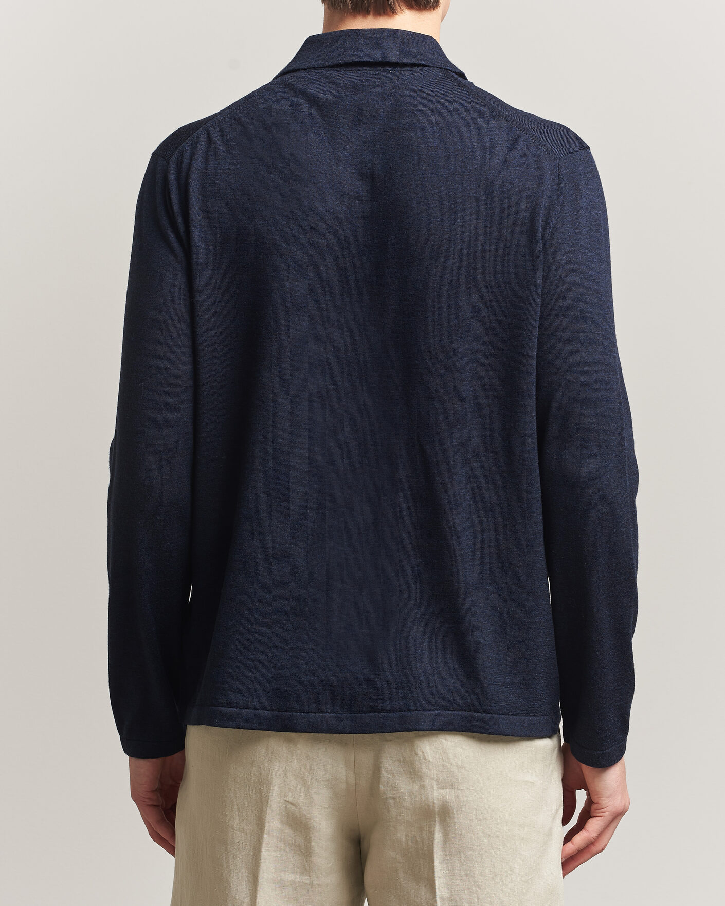Herren | Pullover | Tiger of Sweden | Verklin Merino Knitted Cardigan Light Ink