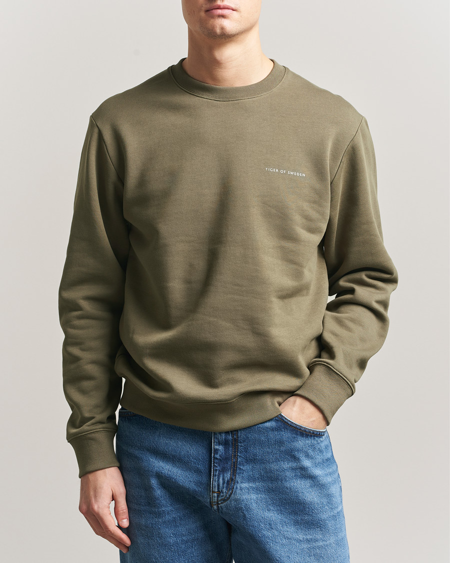 Herren | Pullover | Tiger of Sweden | Emerson Crew Neck Sweatshirt October Sage
