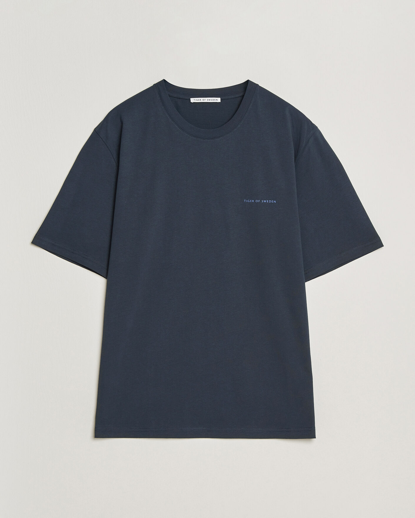 Herren | T-Shirts | Tiger of Sweden | Pro Logo Crew Neck T-Shirt Light Ink