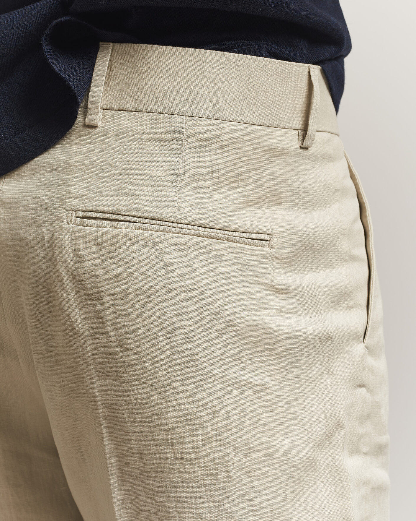 Herren | Shorts | Tiger of Sweden | Troy Pleated Linen Shorts Cream Sand
