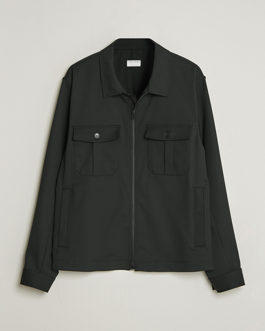 Herren | Hemden | Tiger of Sweden | Barnaby Technical Overshirt Black