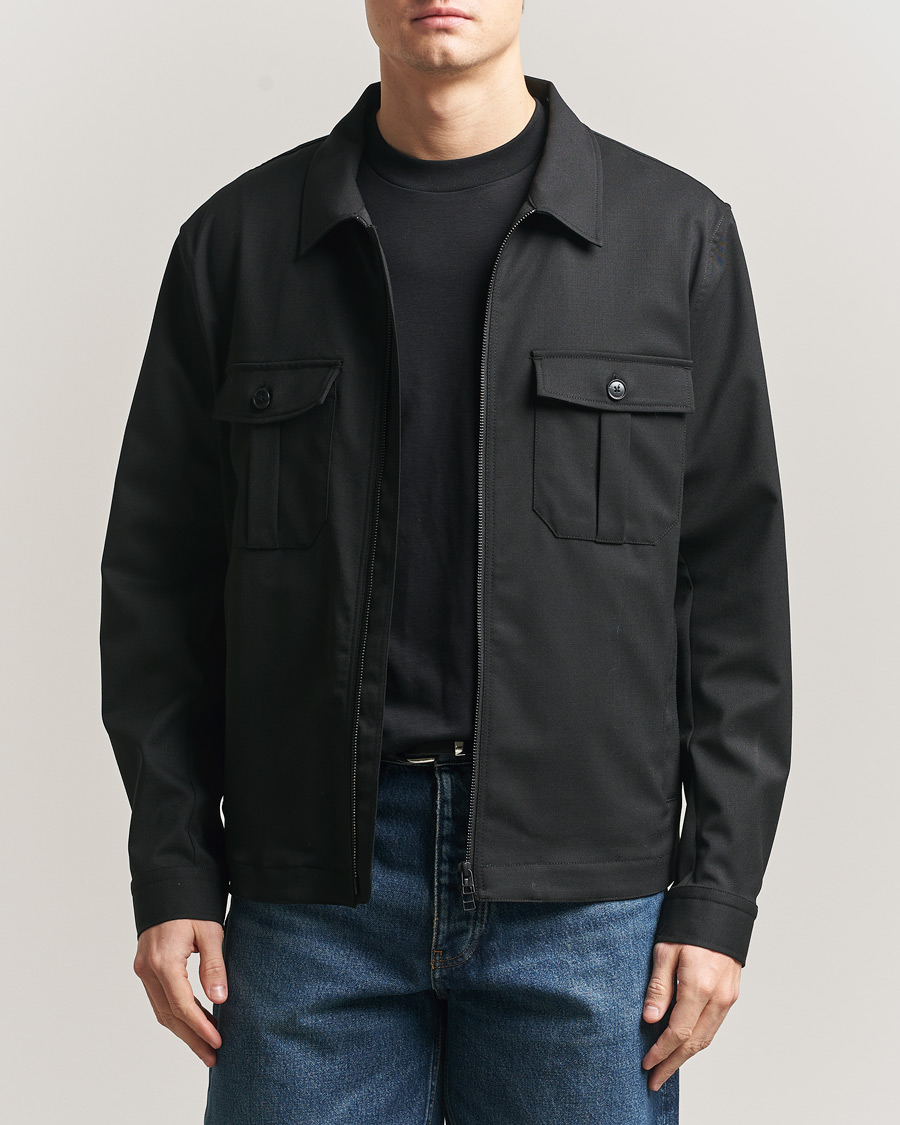 Herren | Hemden | Tiger of Sweden | Barnaby Technical Overshirt Black