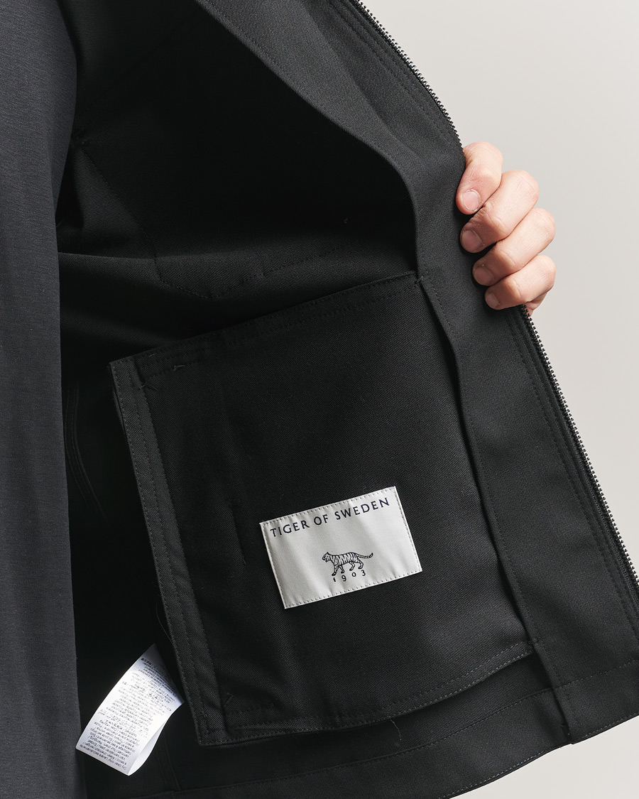 Herren | Hemden | Tiger of Sweden | Barnaby Technical Overshirt Black