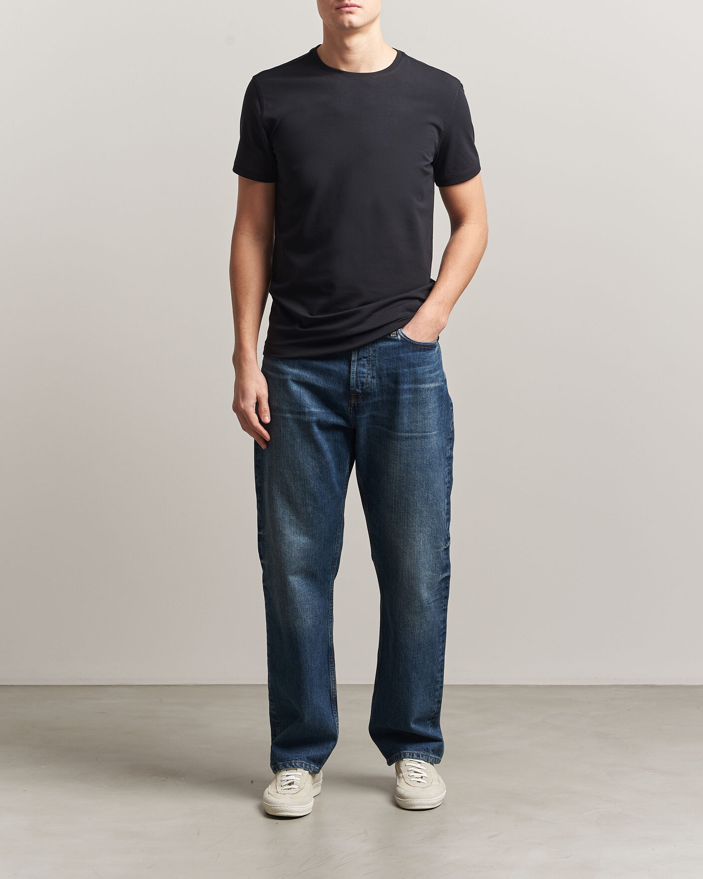 Herren | T-Shirts | Tiger of Sweden | Heimdal 2-Pack Crew Neck T-Shirt Black