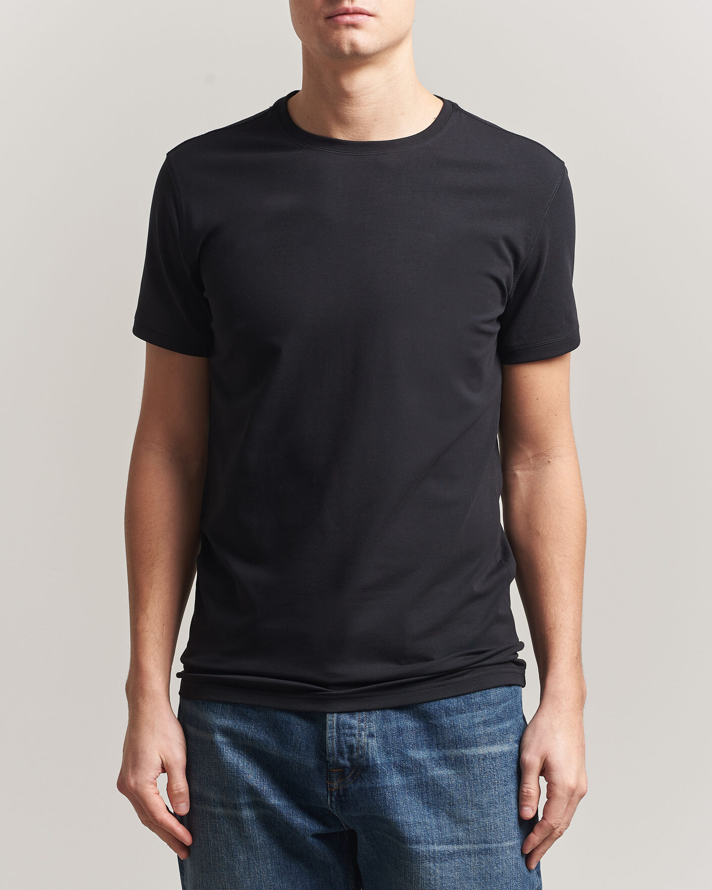 Herren | T-Shirts | Tiger of Sweden | Heimdal 2-Pack Crew Neck T-Shirt Black