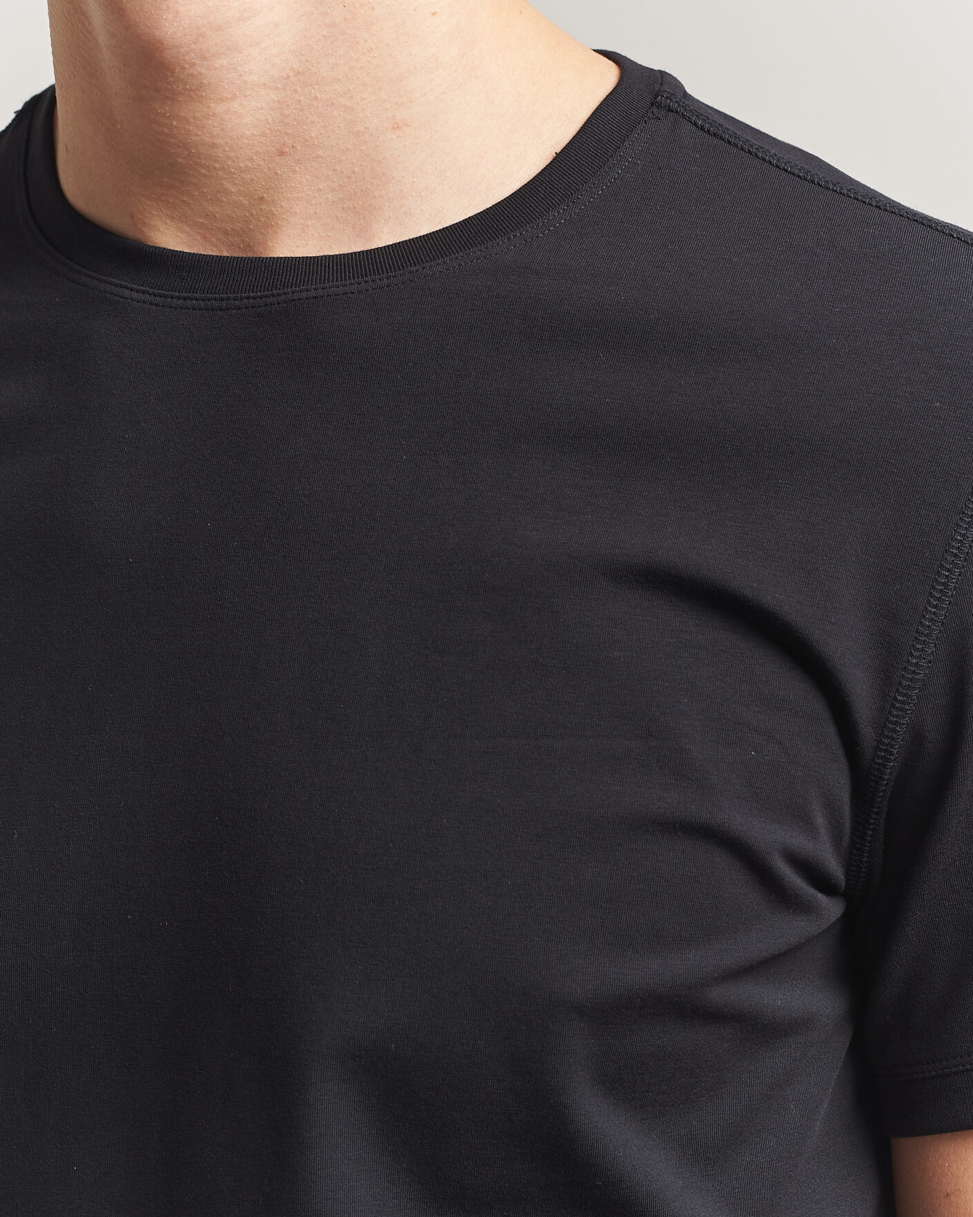 Herren | T-Shirts | Tiger of Sweden | Heimdal 2-Pack Crew Neck T-Shirt Black