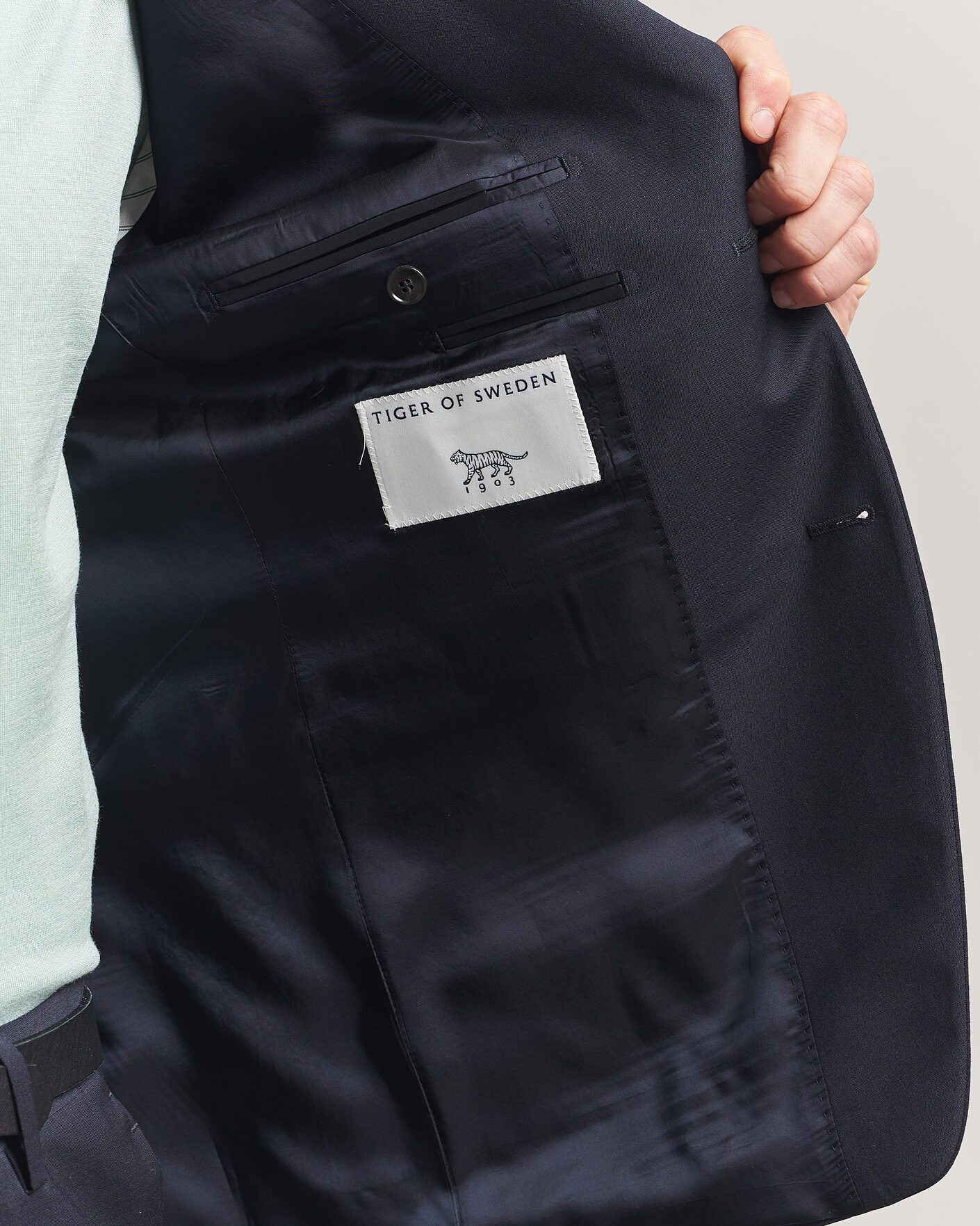 Herren | Sakkos | Tiger of Sweden | Jamie Wool Travel Suit Blazer Dark Ink