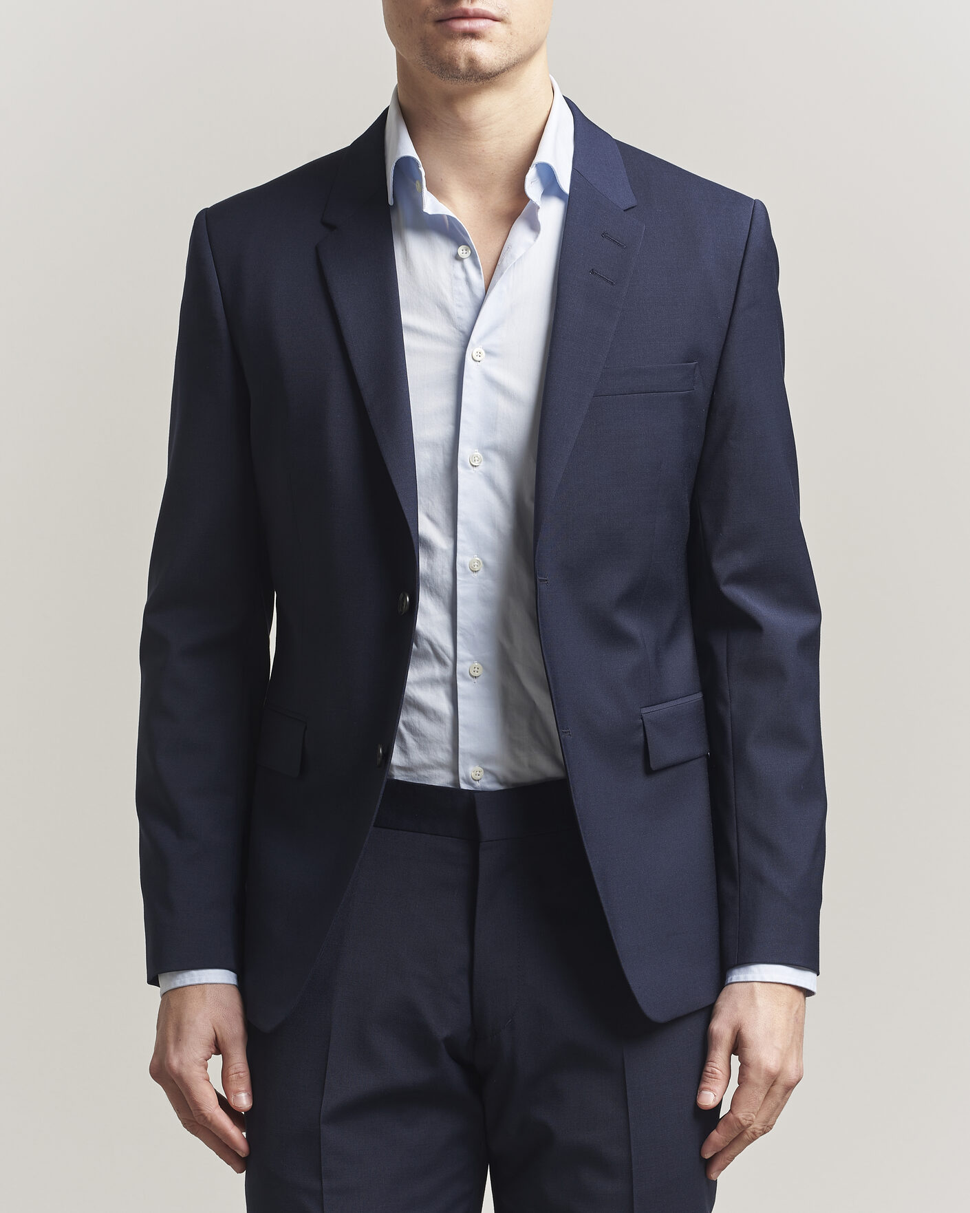 Herren | Sakkos | Tiger of Sweden | Jamie Wool Travel Suit Blazer Royal Blue