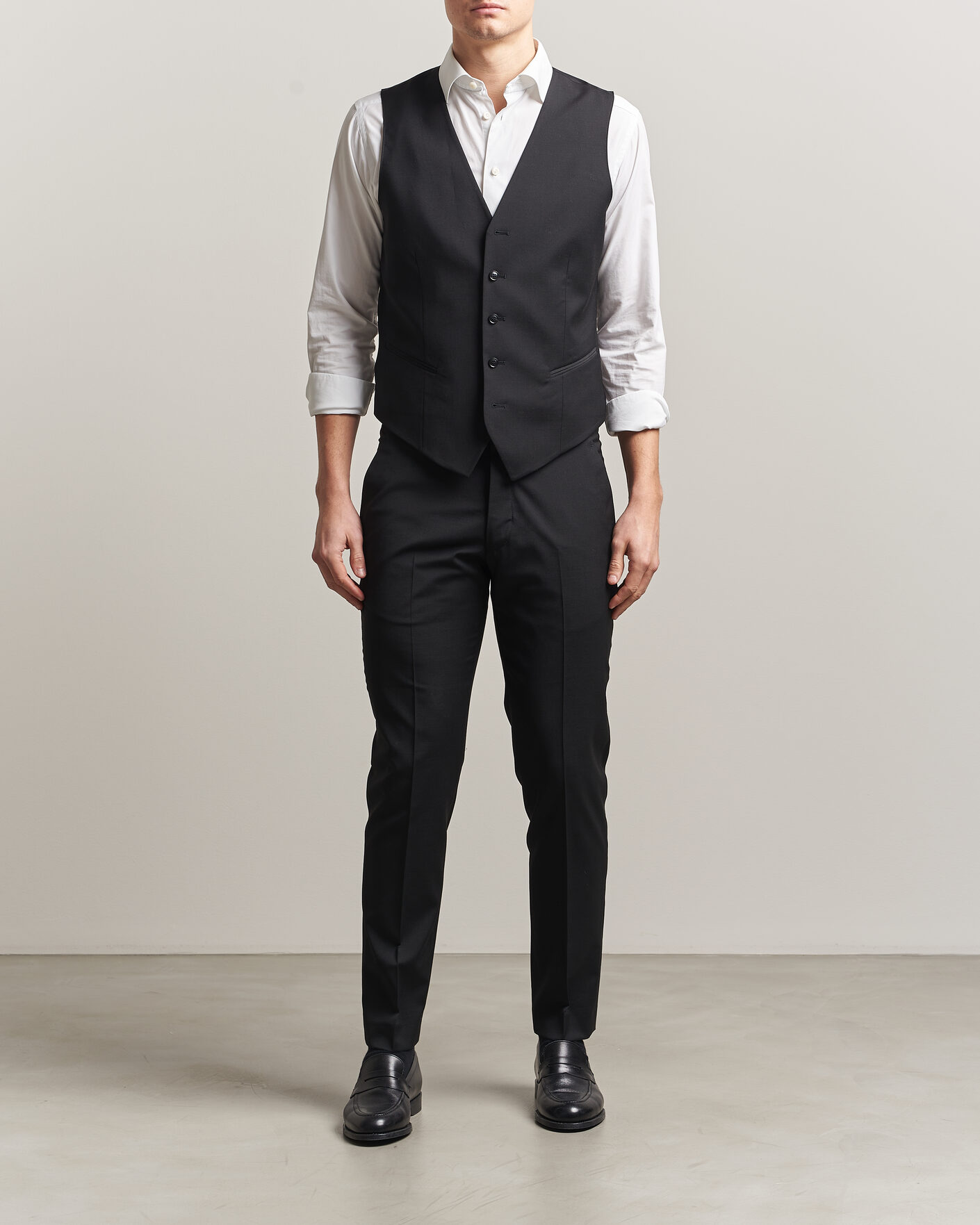 Herren | Westen | Tiger of Sweden | Winston Wool Travel Waistcoat Black