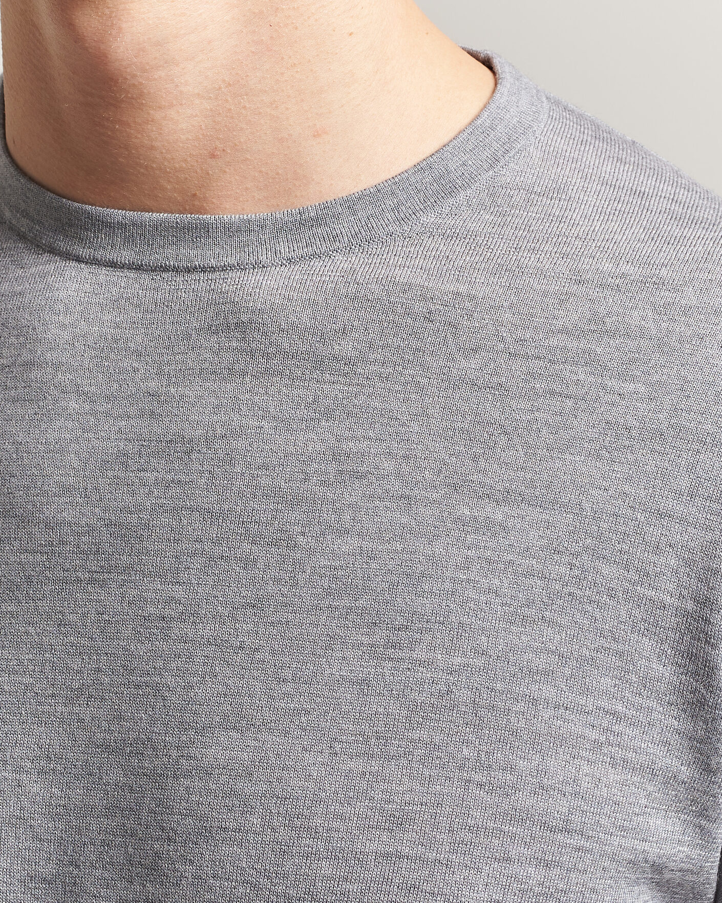 Herren | Pullover | Tiger of Sweden | Connor Crew Neck Pullover Grey Melange