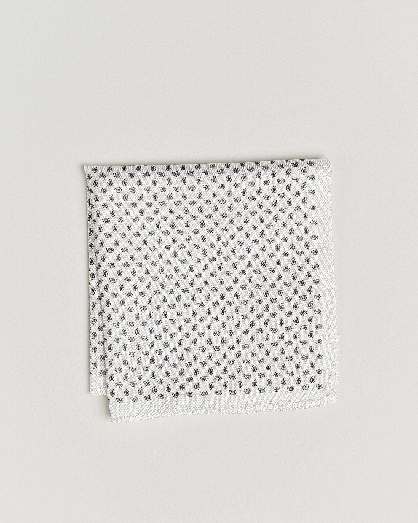 Herren | Einstecktücher | Amanda Christensen | Silk Oxford Pocket Square White