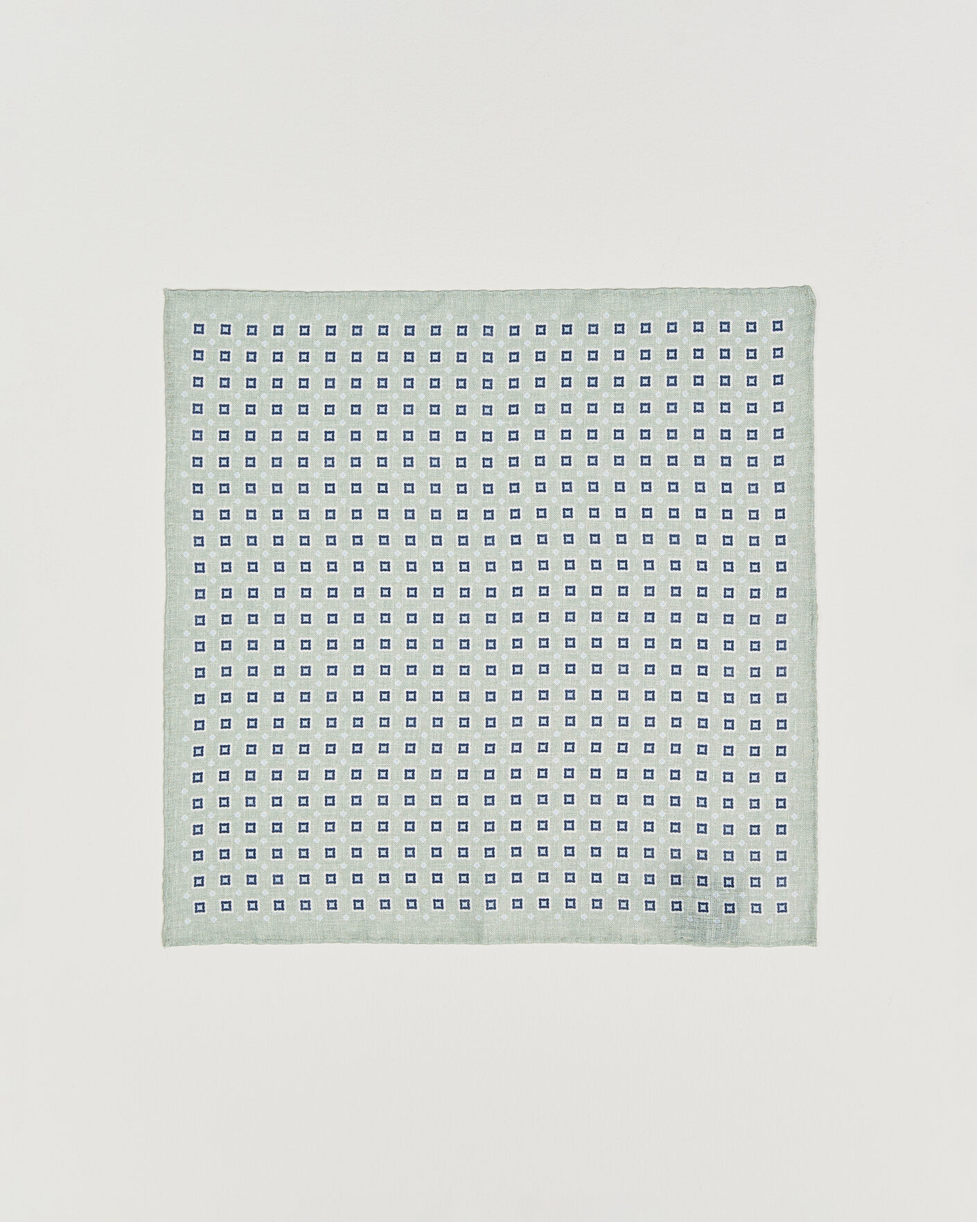 Herren | Einstecktücher | Amanda Christensen | Linen Medallion Pocket Square Green