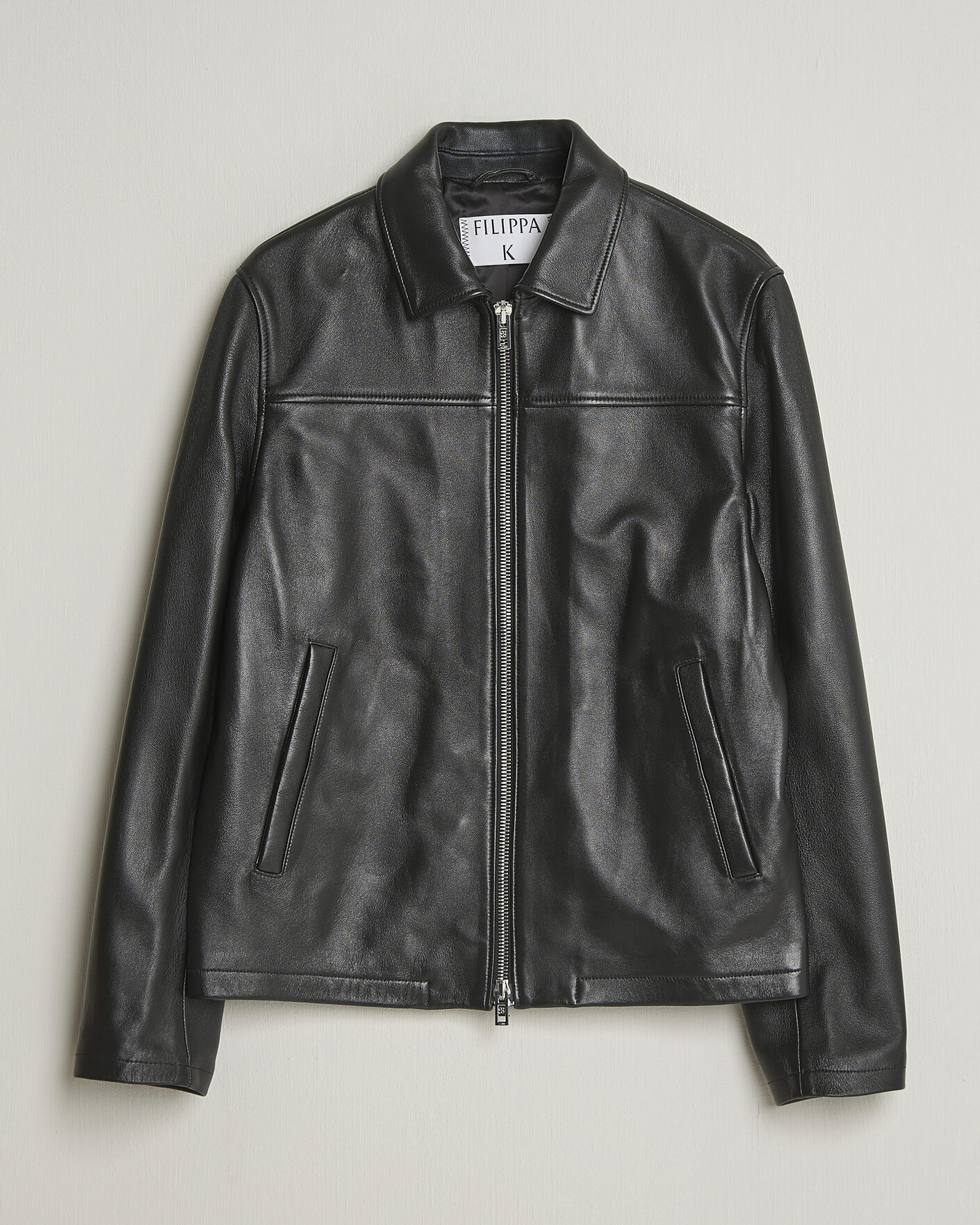 Herren | Jacken | Filippa K | Leather Coach Jacket Black