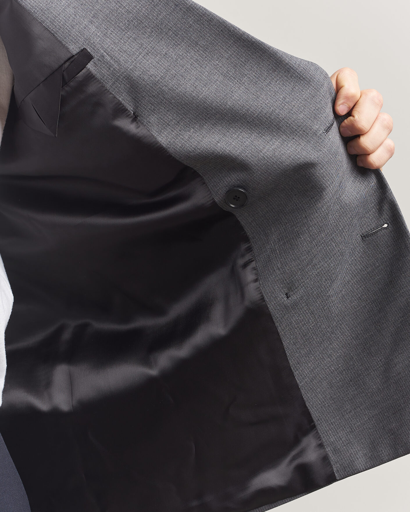 Herren | Sakkos | Filippa K | Michael Wool Pinstriped Double Breasted  Blazer Mid Grey