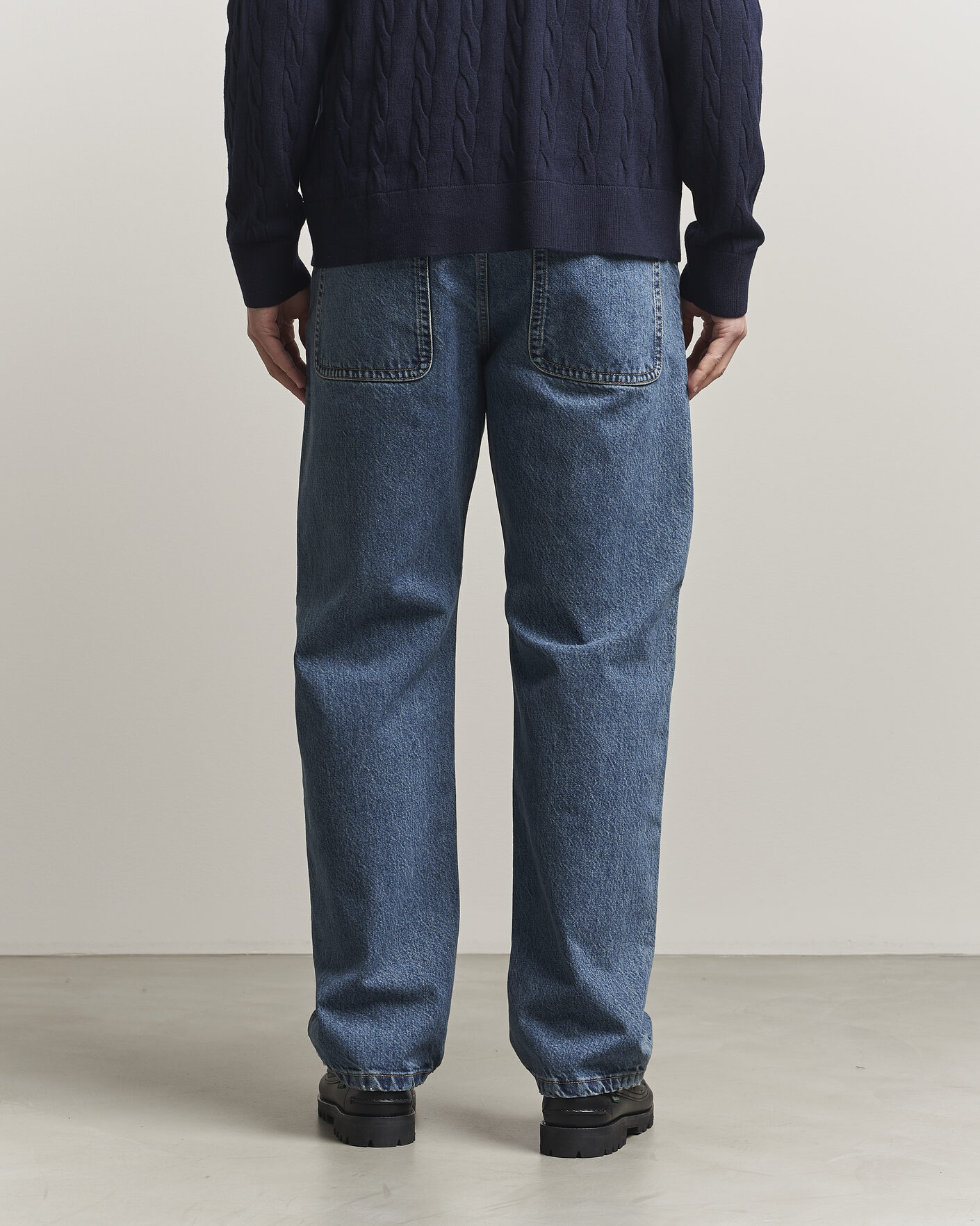 Herren | Jeans | Filippa K | Workwear Jeans Washed Mid Blue