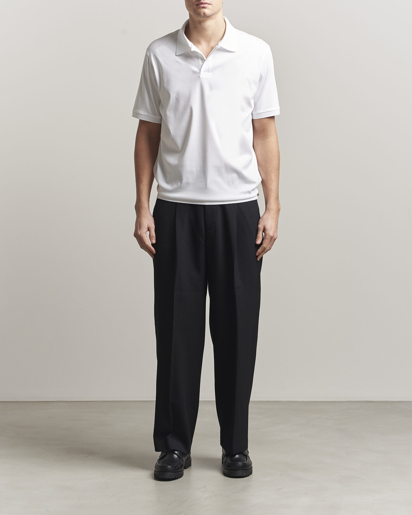 Herren | Poloshirts | Filippa K | Technical Cotton Polo White