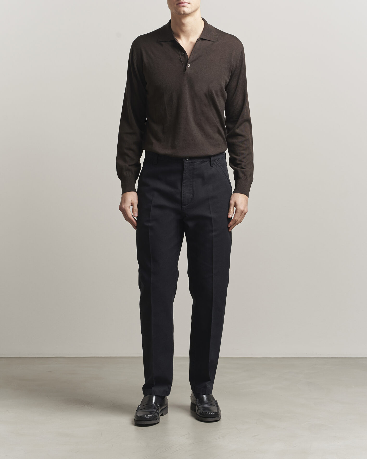 Herren | Hosen | Filippa K | Carl Cotton Trousers Black