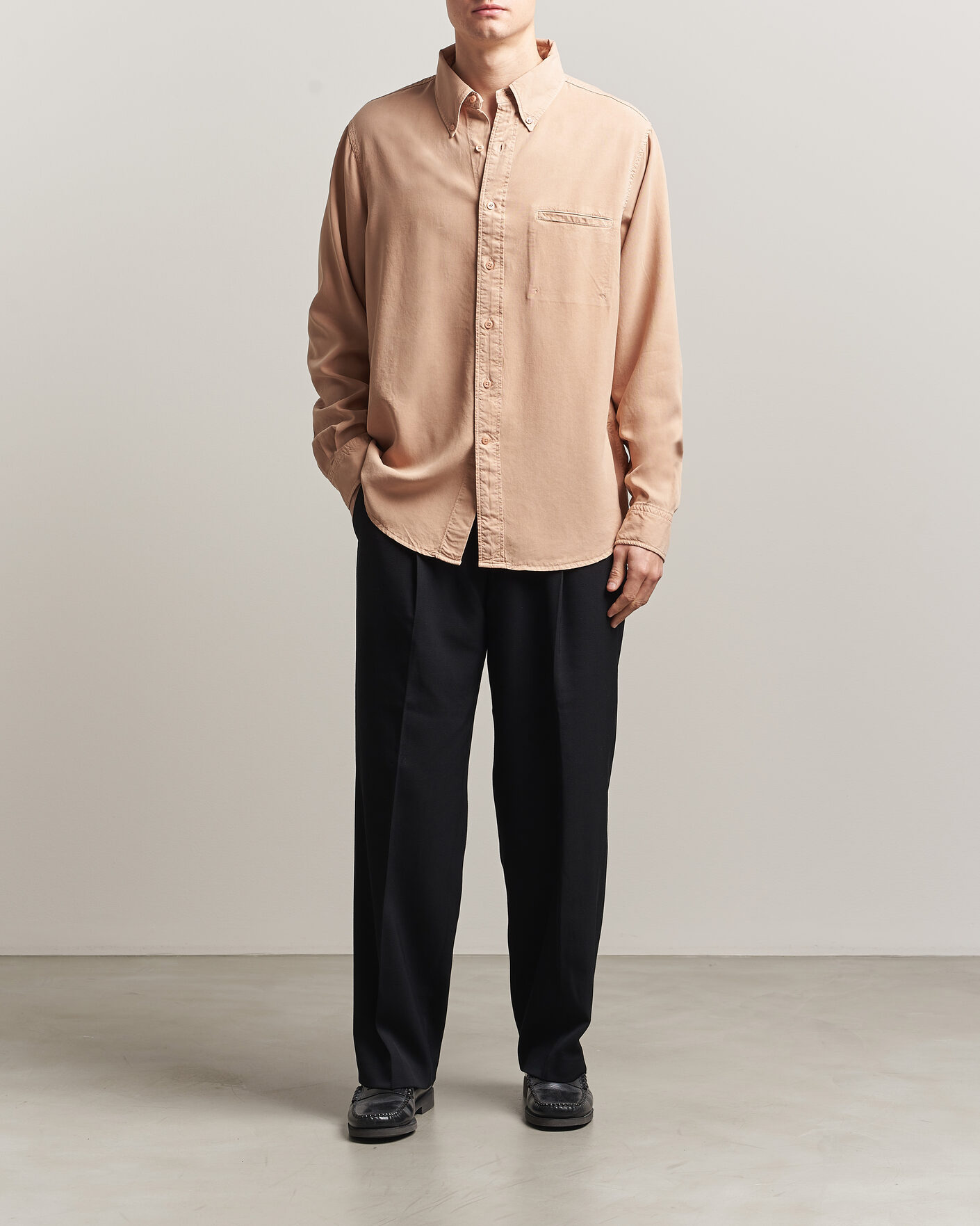 Herren | Hemden | Filippa K | Zack Lyocell Shirt Beige