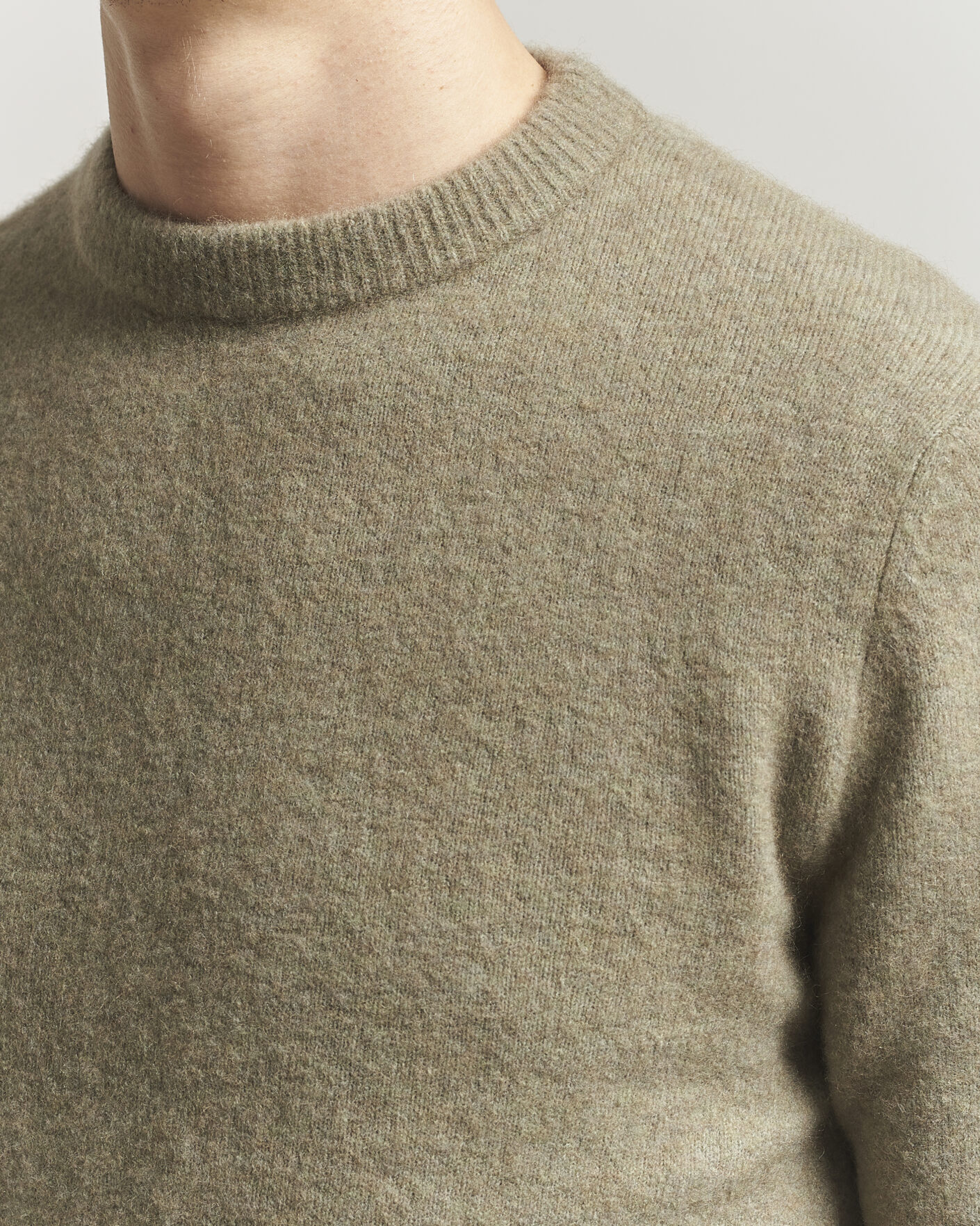 Herren | Pullover | Filippa K | Yak Knitted Sweater Light Green