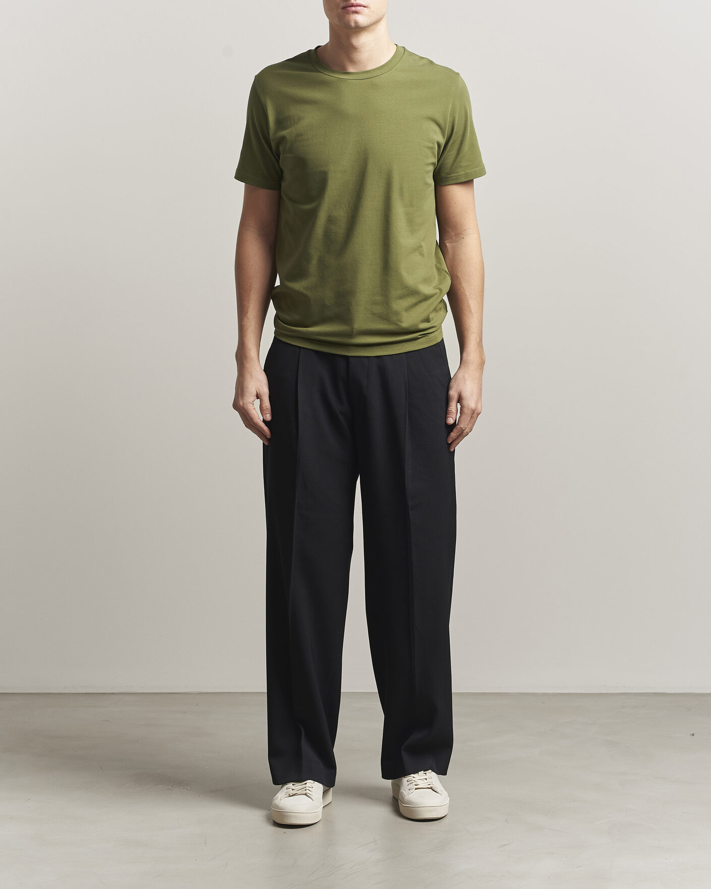 Herren | T-Shirts | Filippa K | Soft Lycra T-Shirt Laurel Green