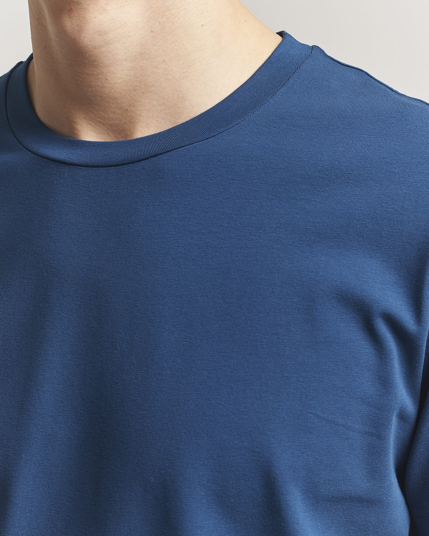 Herren | T-Shirts | Filippa K | Soft Lycra T-Shirt Night Teal
