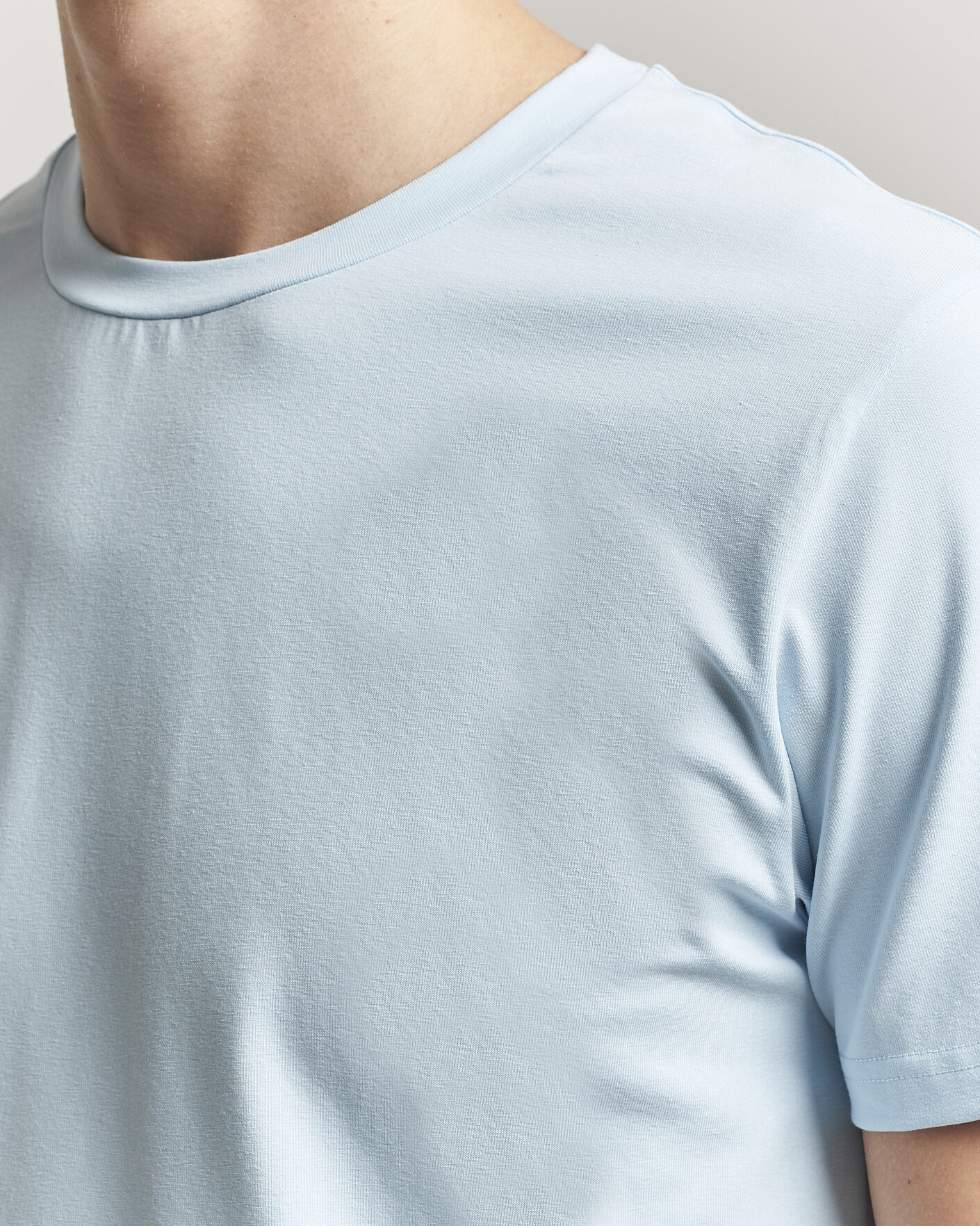 Herren | T-Shirts | Filippa K | Soft Lycra T-Shirt Frost Blue
