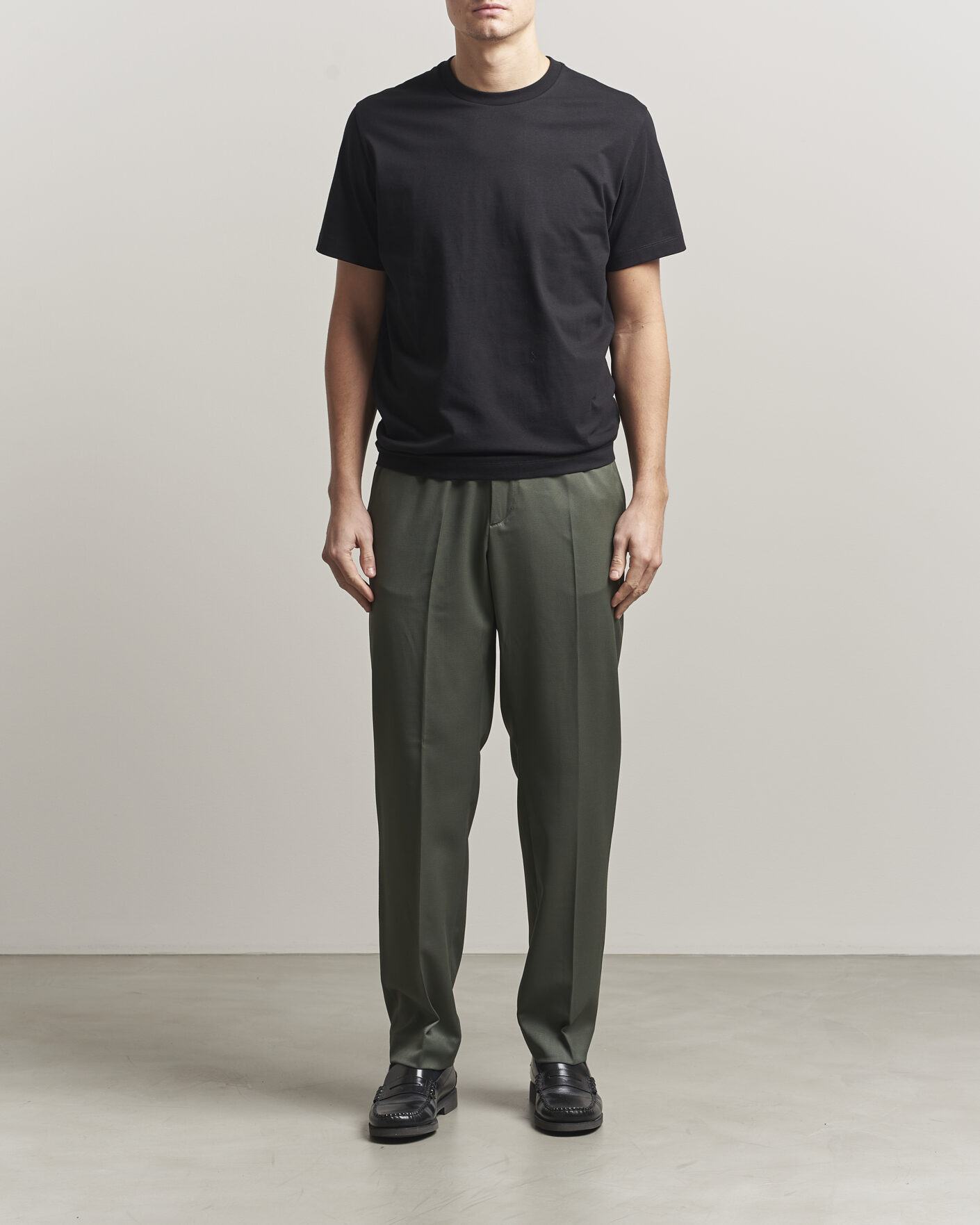 Herren | T-Shirts | Filippa K | Filip Crew Neck T-Shirt Black