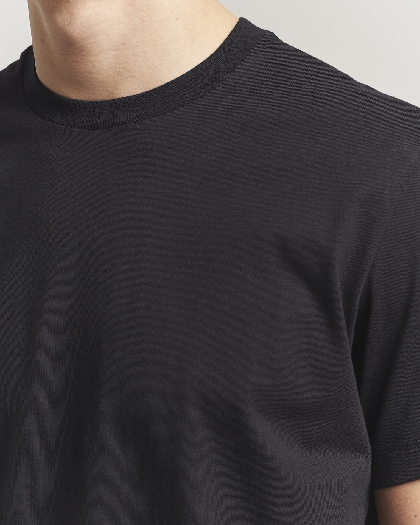 Herren | T-Shirts | Filippa K | Filip Crew Neck T-Shirt Black