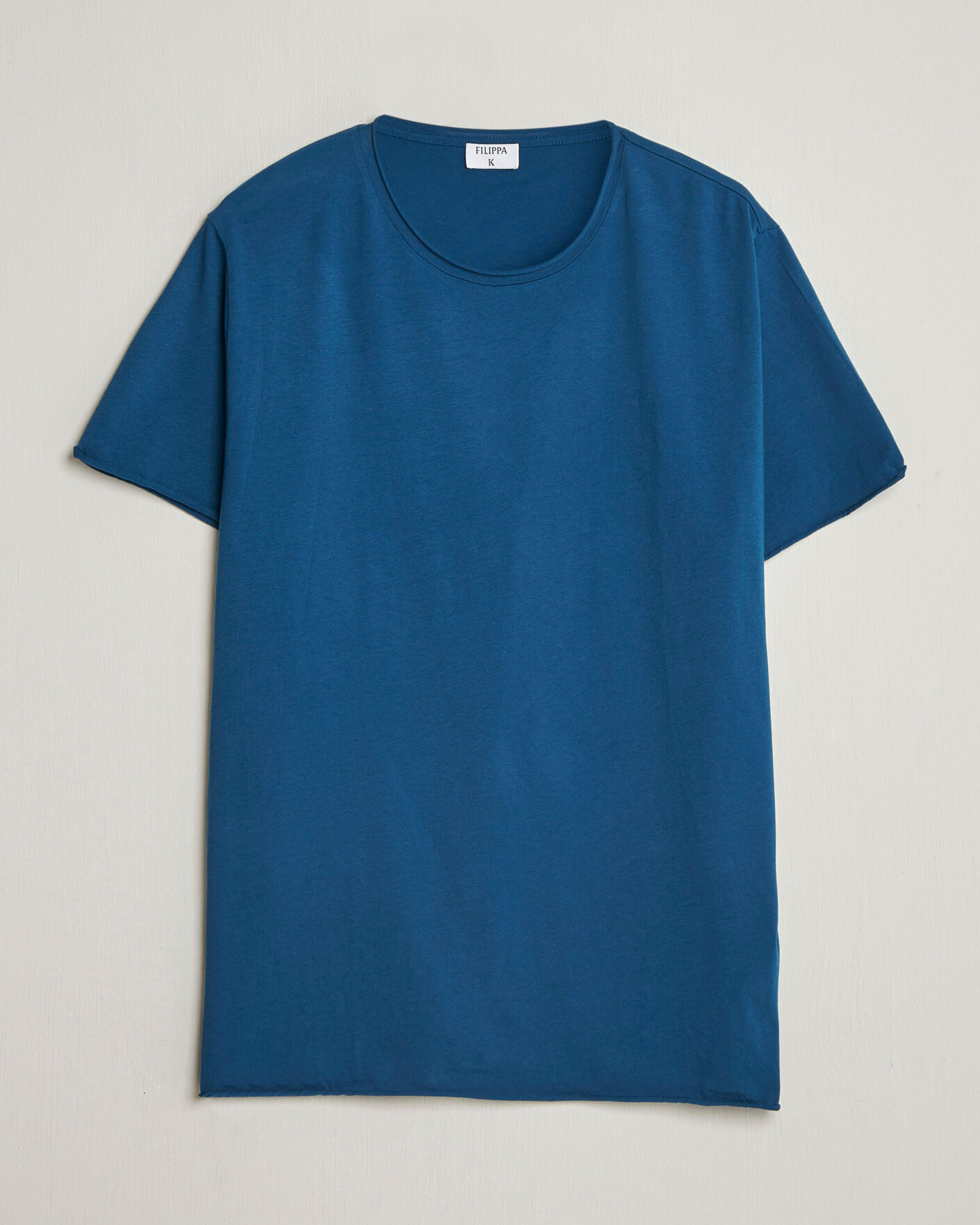 Herren | T-Shirts | Filippa K | Roll Neck Crew Neck T-Shirt Night Teal